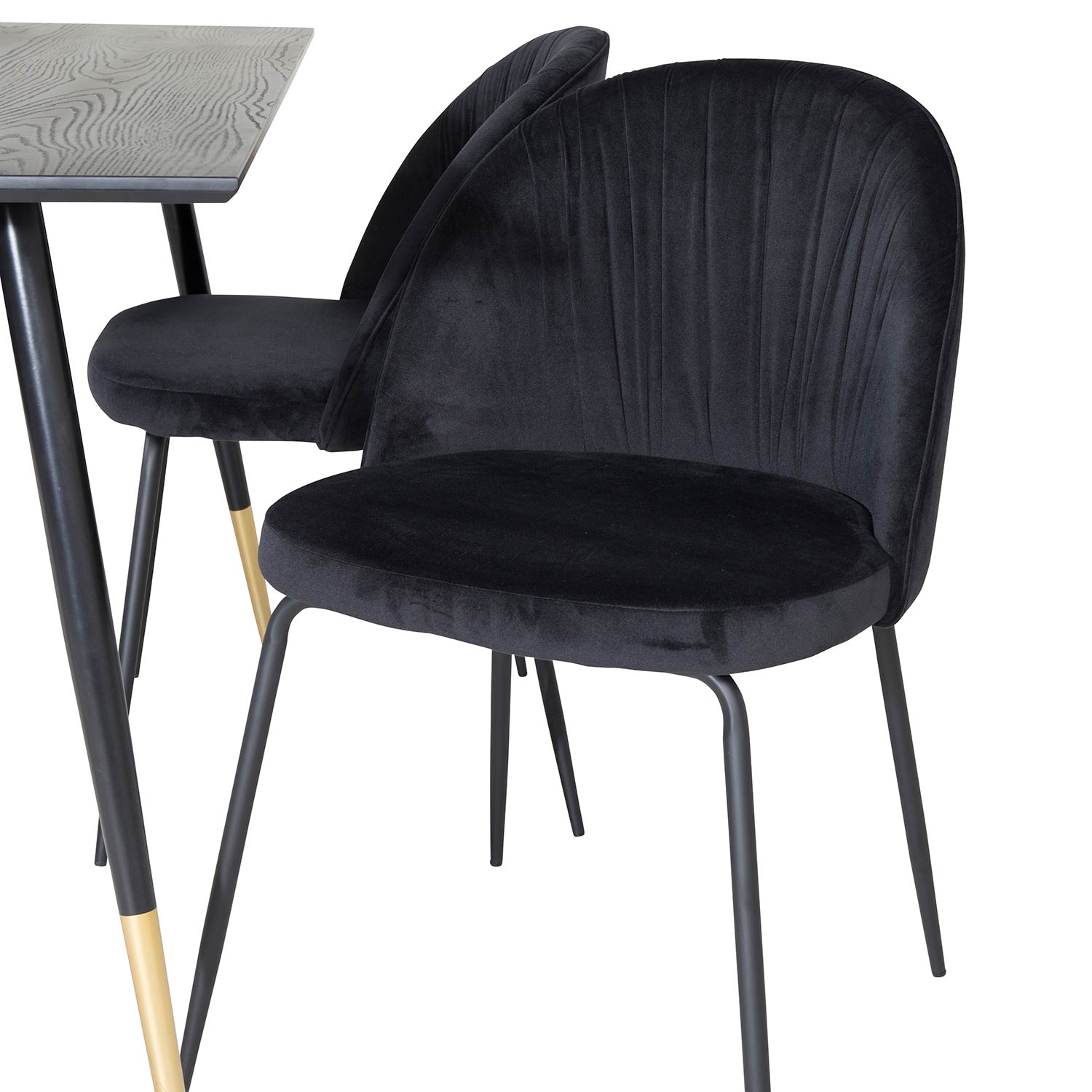 Spisegruppe Venture Home Dipp med 4 Wrinkles Stoler