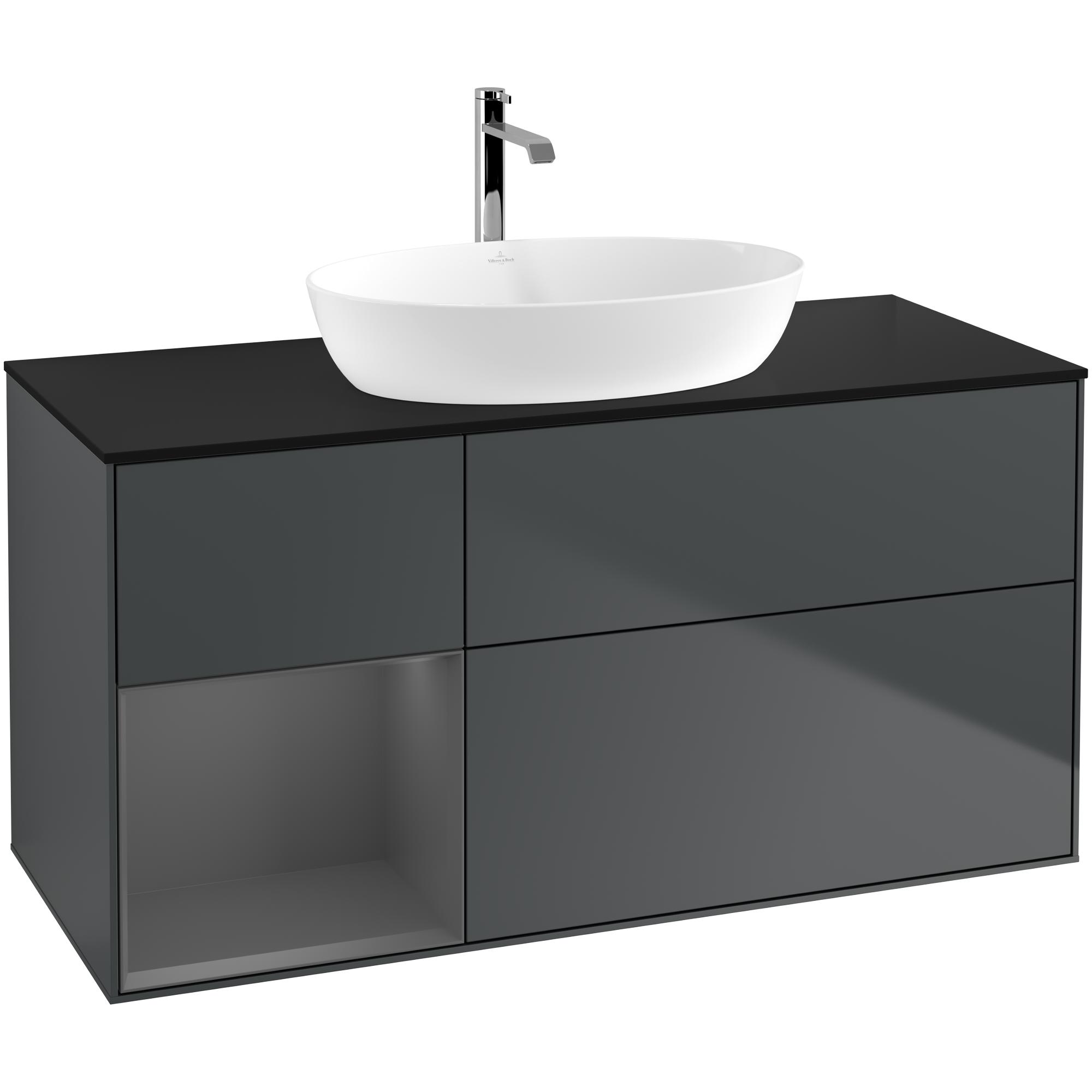 Tvättställsskåp Villeroy & Boch Finion med 3 Lådor Hylla och Bänkskiva för Fristående Tvättställ från Artis & Collaro