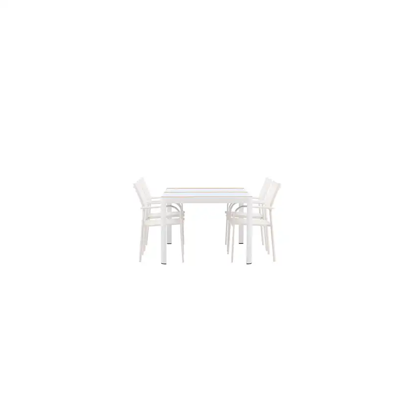 Spisegruppe Venture Home Togo med 4 Santorini Stoler
