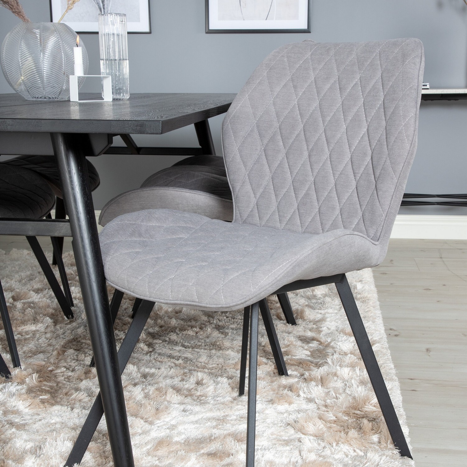 Spisegruppe Venture Home Salt med 6 Geneva Stoler