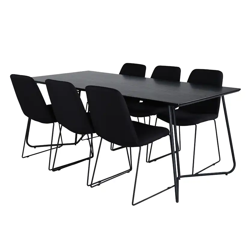 Spisegruppe Venture Home Annika med 6 Muscot Stoler