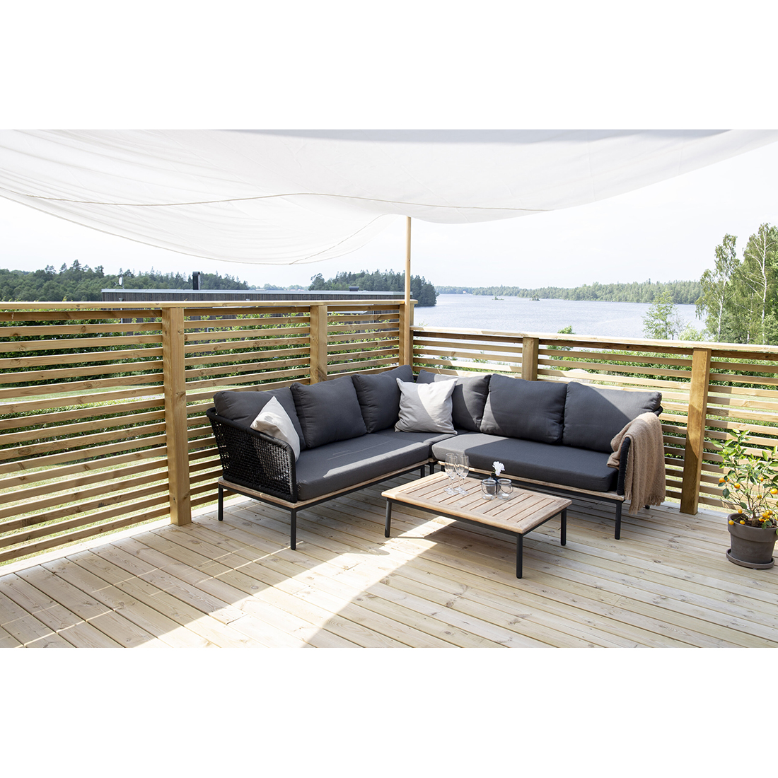Hjørnesofa Venture Home Andorra Utendørs