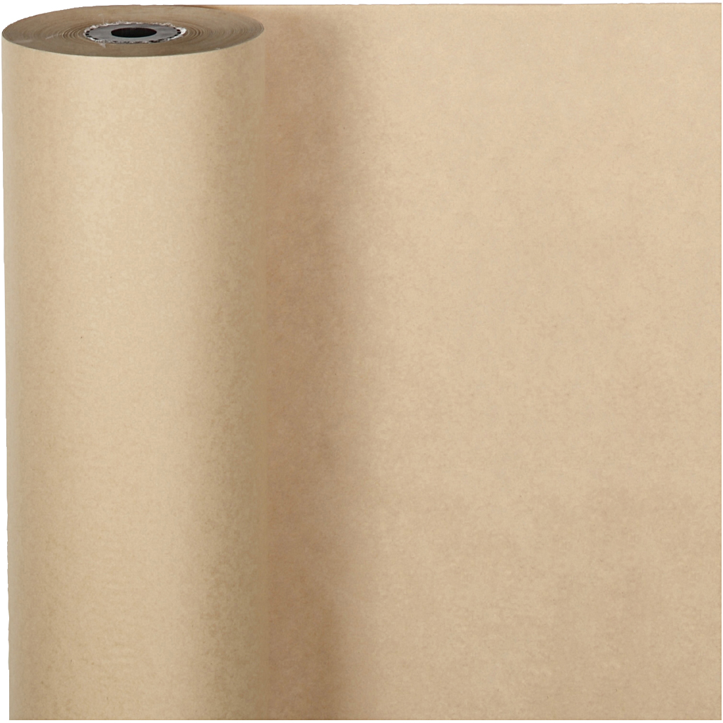 Presentpapper, natur, B: 50 cm, 60 g, 100 m/ 1 rl. Natur, 100 m