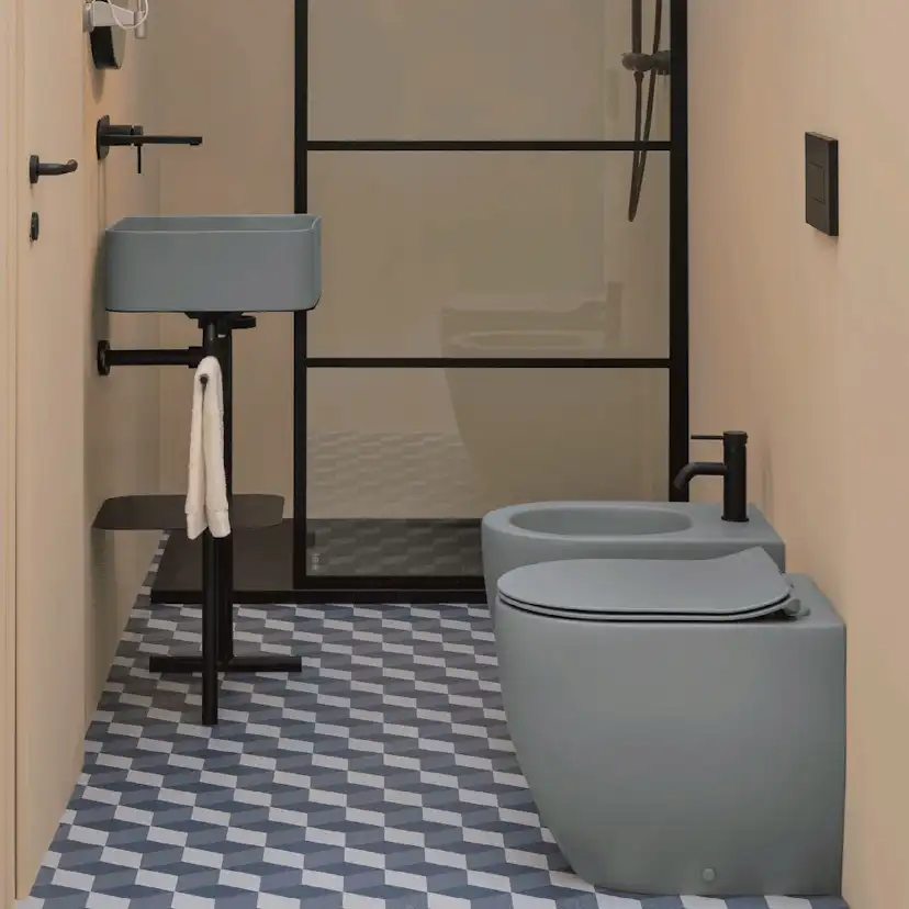 Toalett Lavabo Glomp BTW Rimless Gulvstående