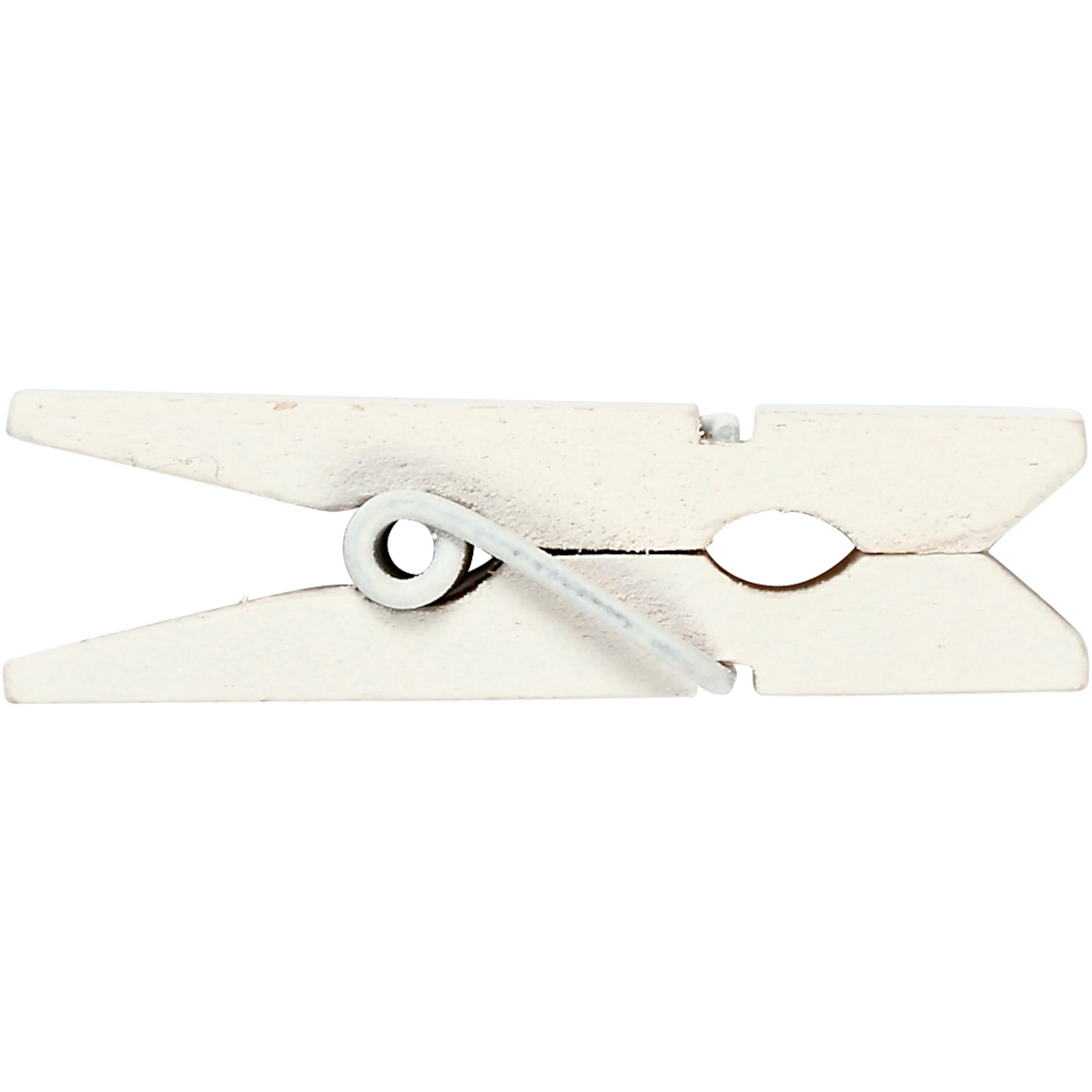 Mini klädnypa, vit, stl. 35x7 mm, 20 st./ 1 förp. Hvit