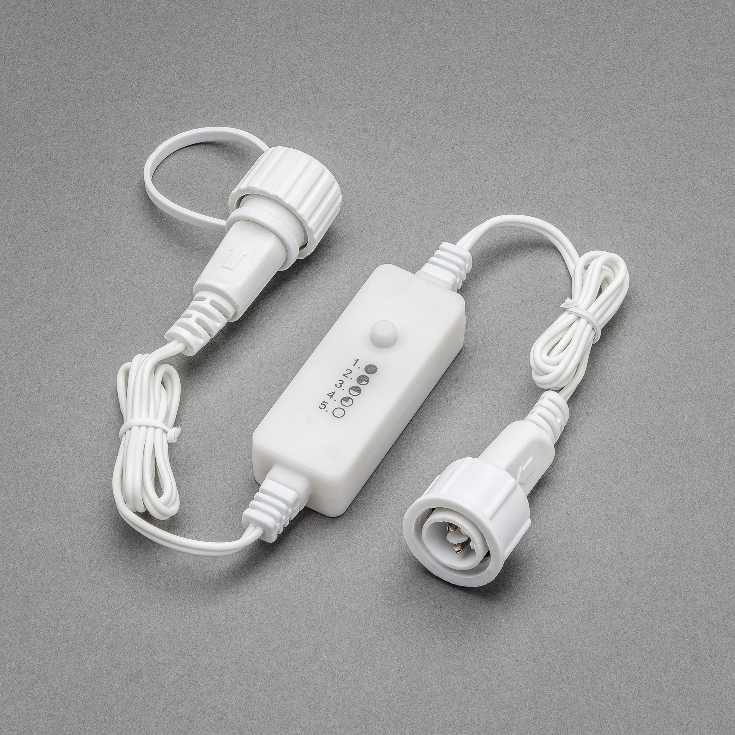 Dimmer vit 5 steg Hvit