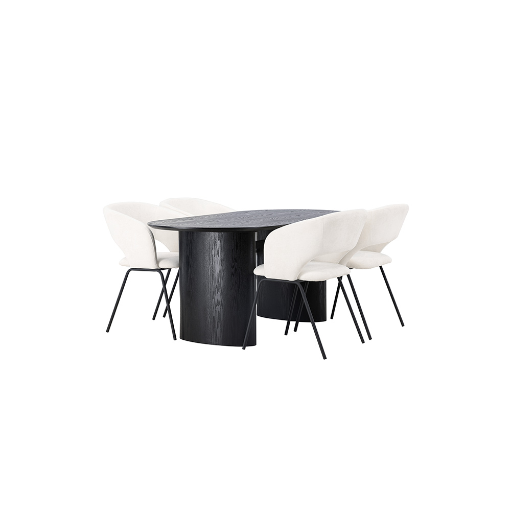 Spisegruppe Venture Home Isolde med 4 stk Day Stoler