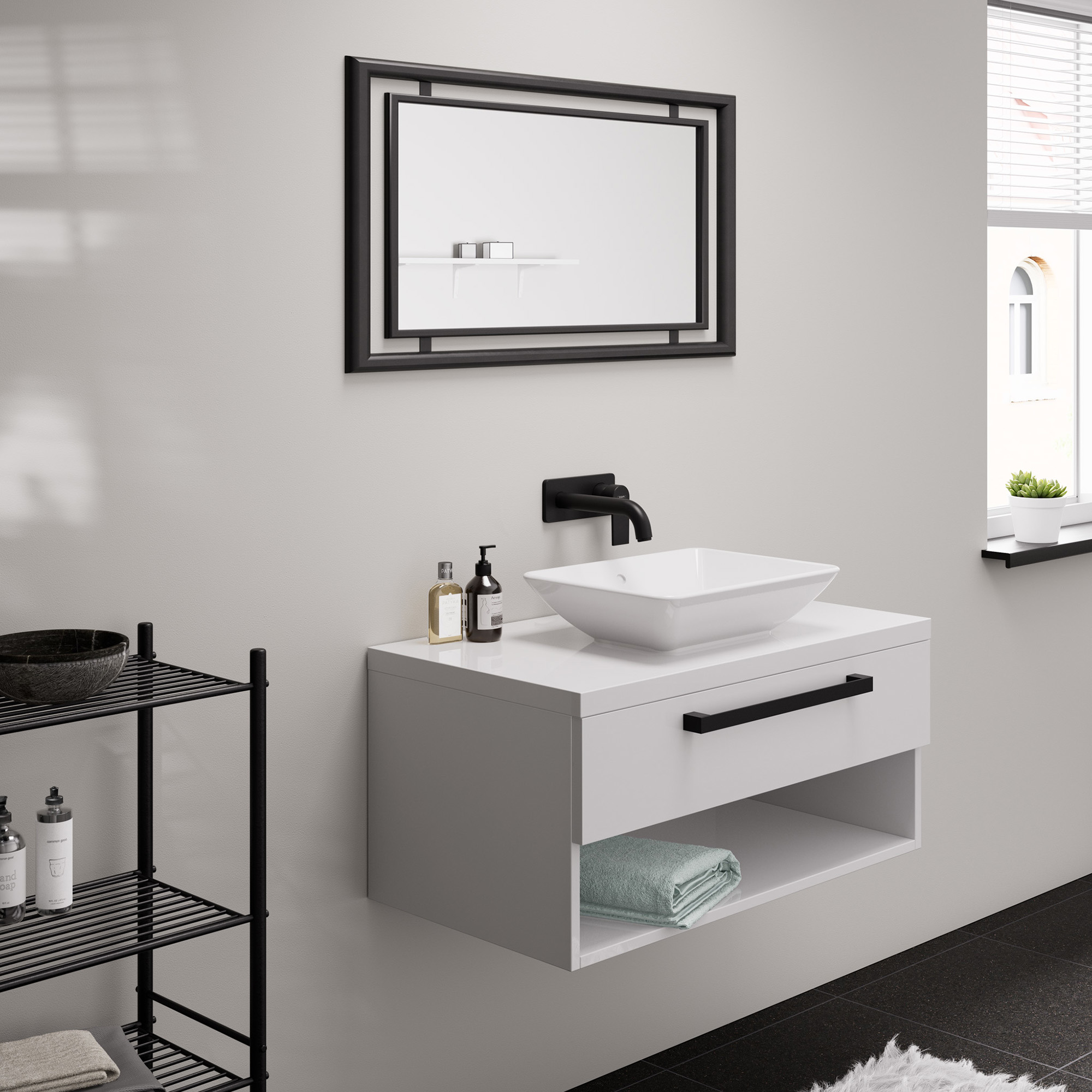 Servantbatteri Hansgrohe Vernis Shape for Innbygging