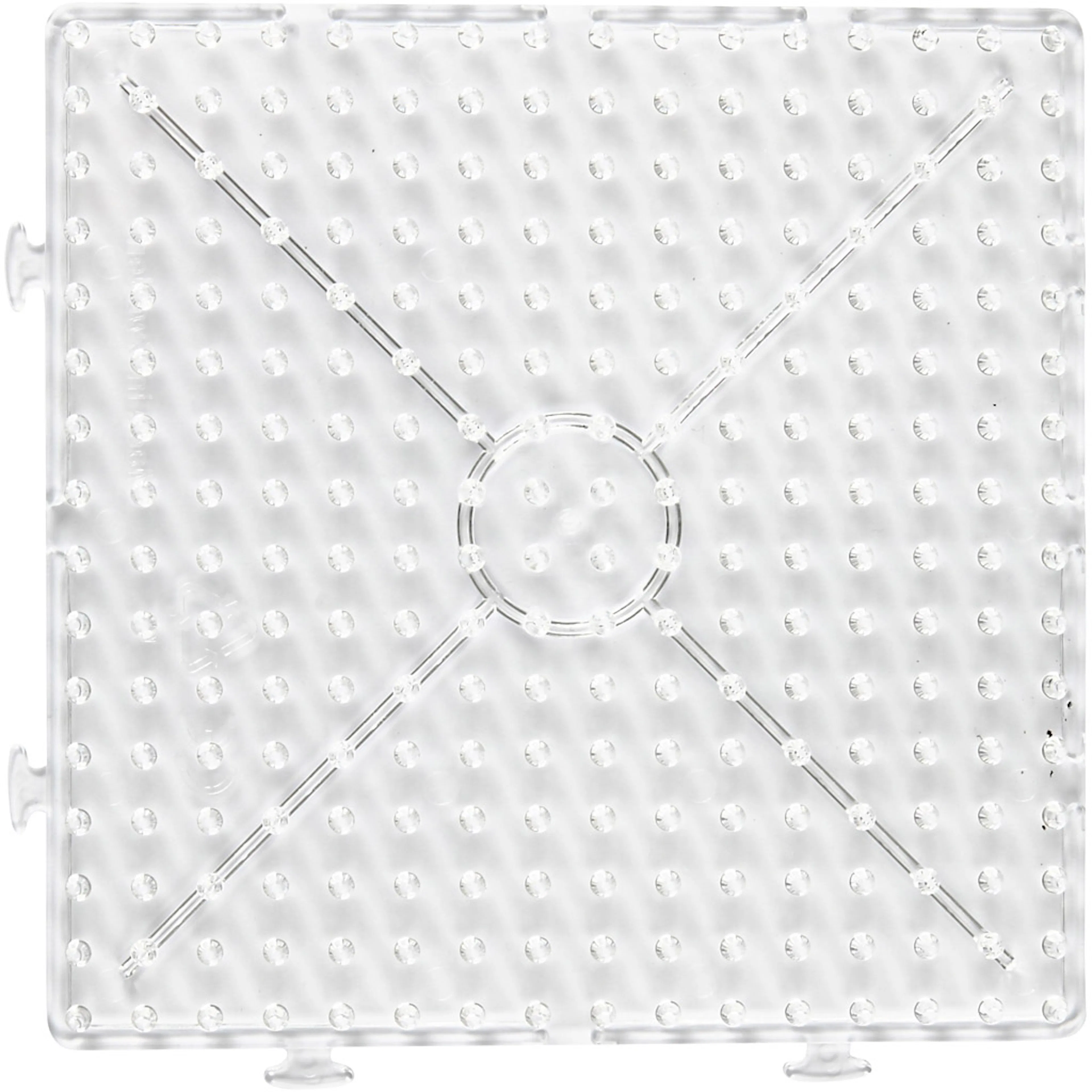 Perleplate Creativ Company Transparent Stor Samlekvadrat Kvadrat Jumbo 1 Stk
