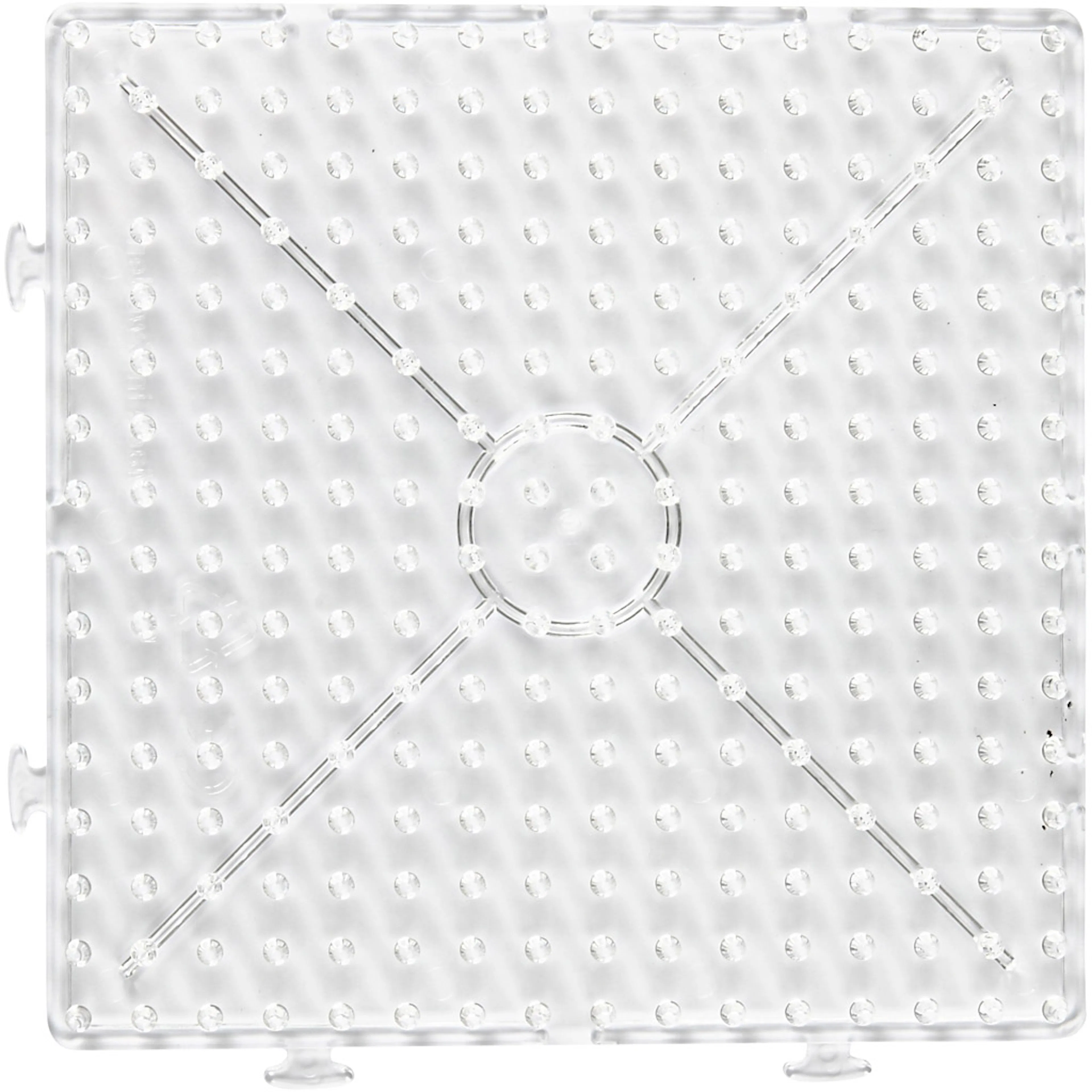 Perleplate Creativ Company Transparent Stor Samlekvadrat Kvadrat Jumbo 1 Stk