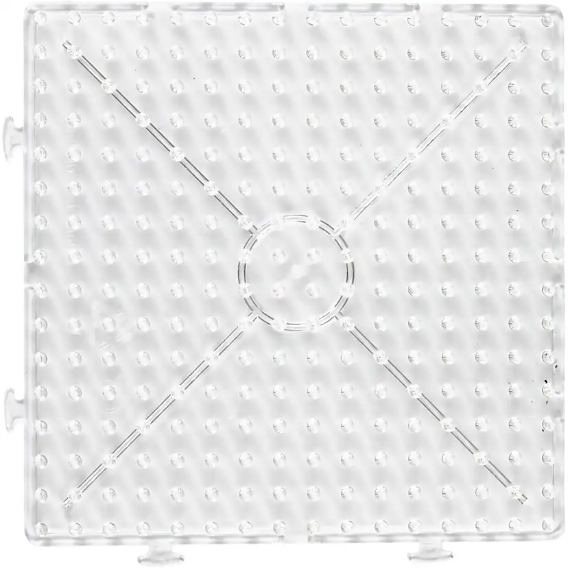 Perleplate Creativ Company Transparent Stor Samlekvadrat Kvadrat Jumbo 1 Stk