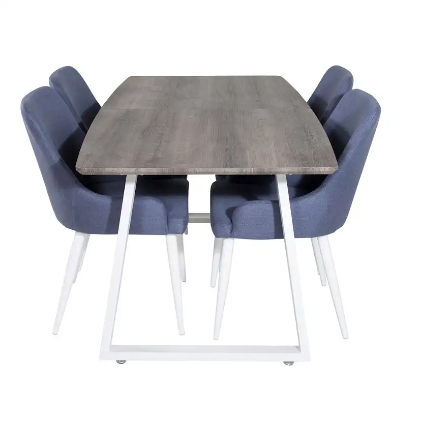 Spisegruppe Venture Home Ina med 4 Plake Stoler