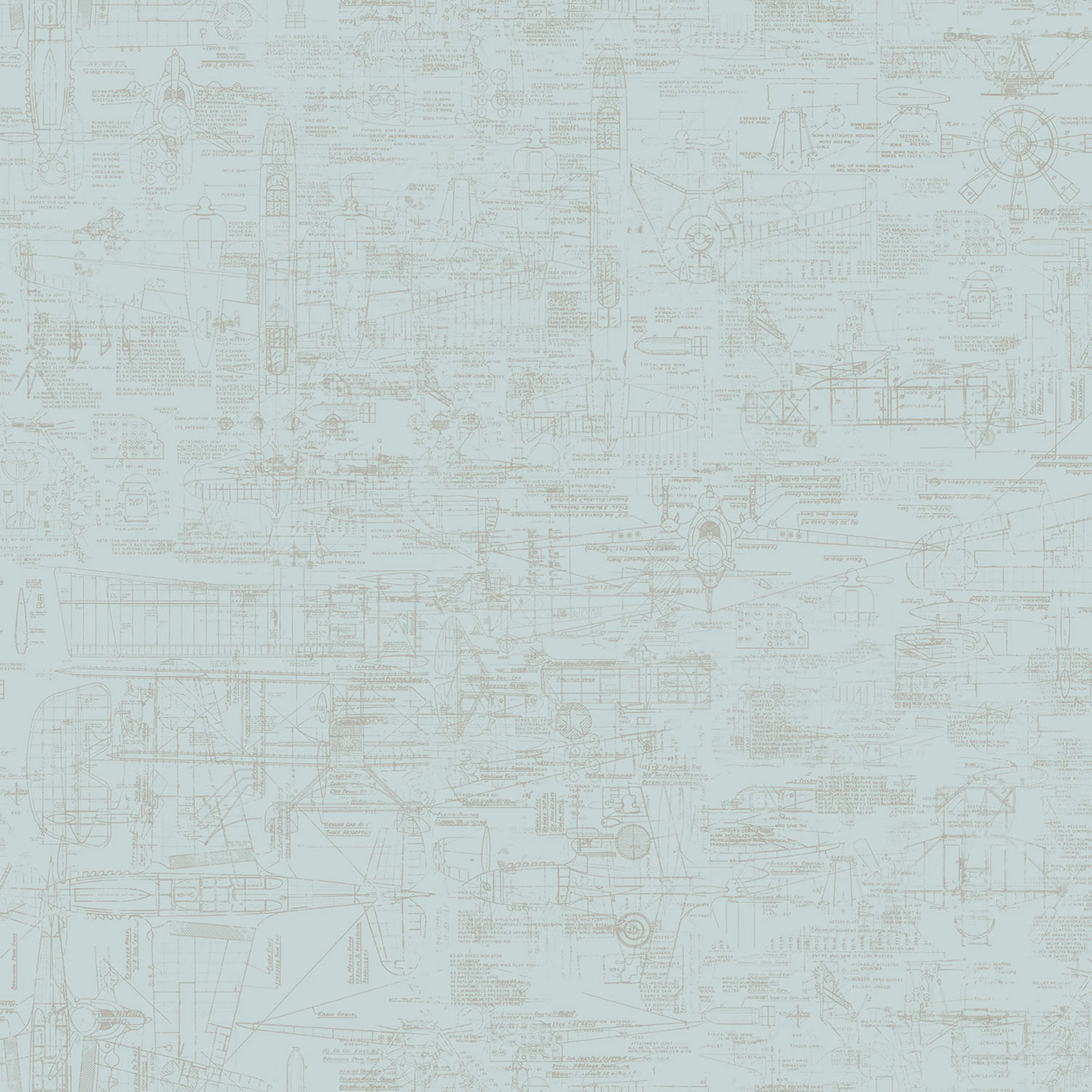 Tapet Galerie Wallcoverings Blueprint G56207
