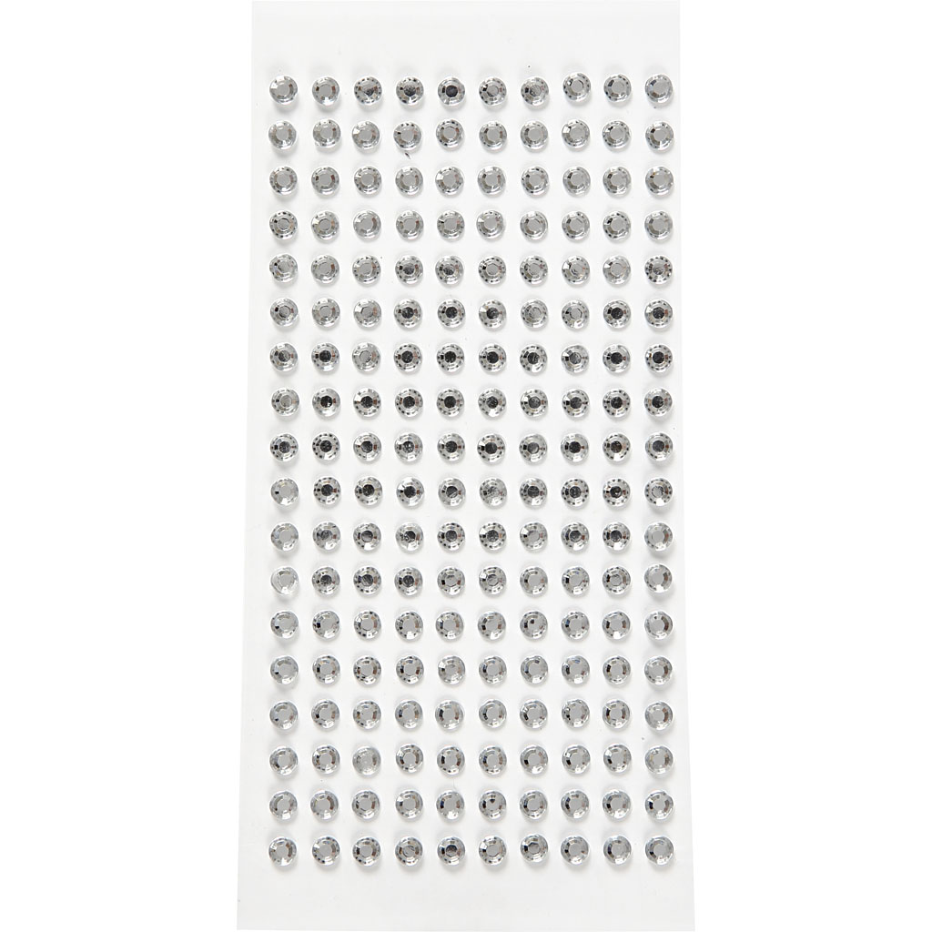 Rhinsten Creativ Company 5 mm Sølv 144 stk/1 Pk