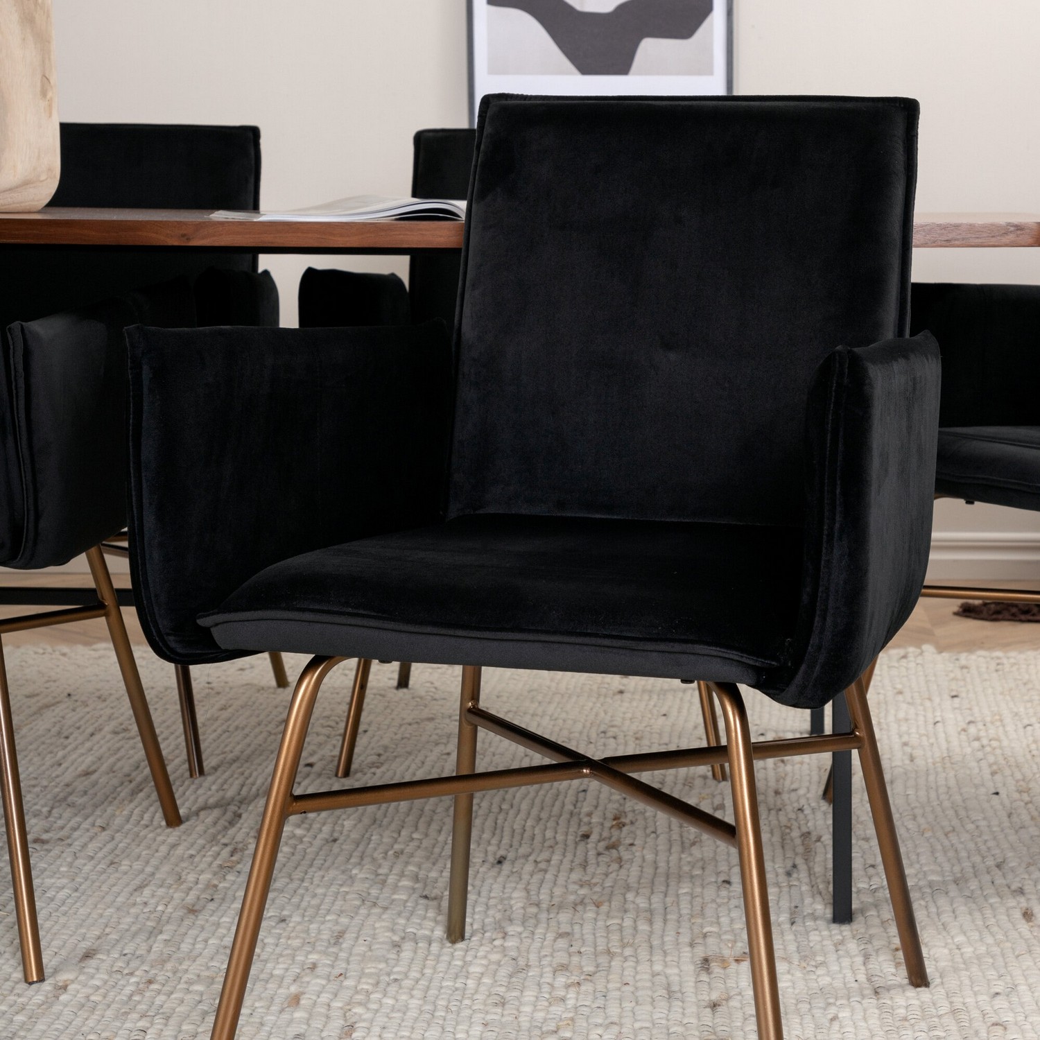 Spisegruppe Venture Home Chicago Spisebord og Annika Spisestol