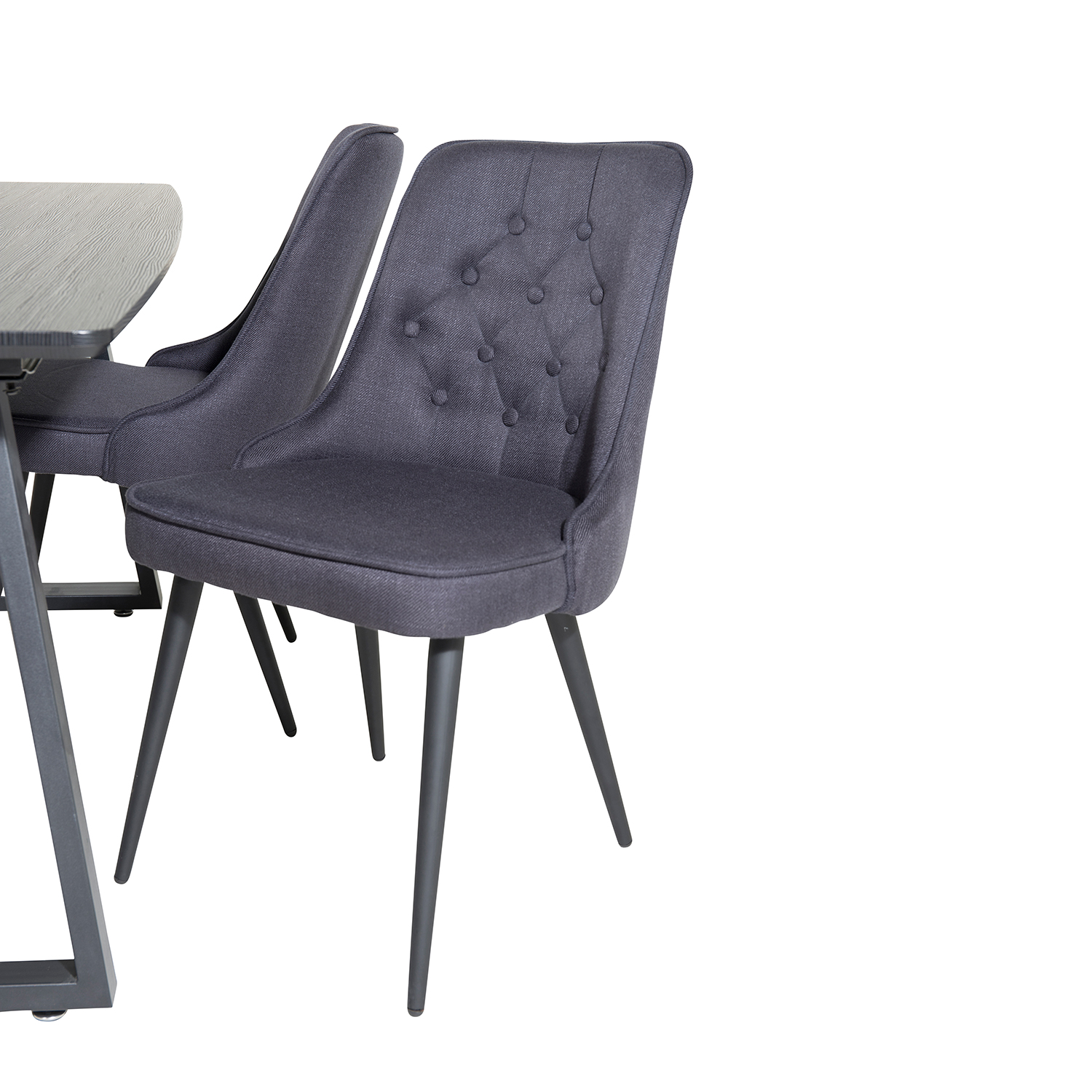 Spisegruppe Venture Home Ina med 4 Vera Stoler Polyester
