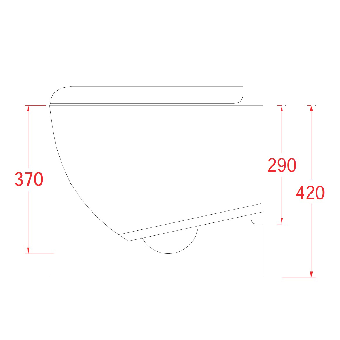 Vegghengt Toalett Lavabo File 2.0 Rimless