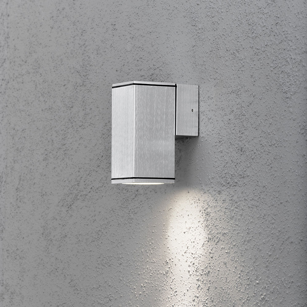 Vegglampe Gnosjö Konstsmide Monza Ned Kvadratisk GU10
