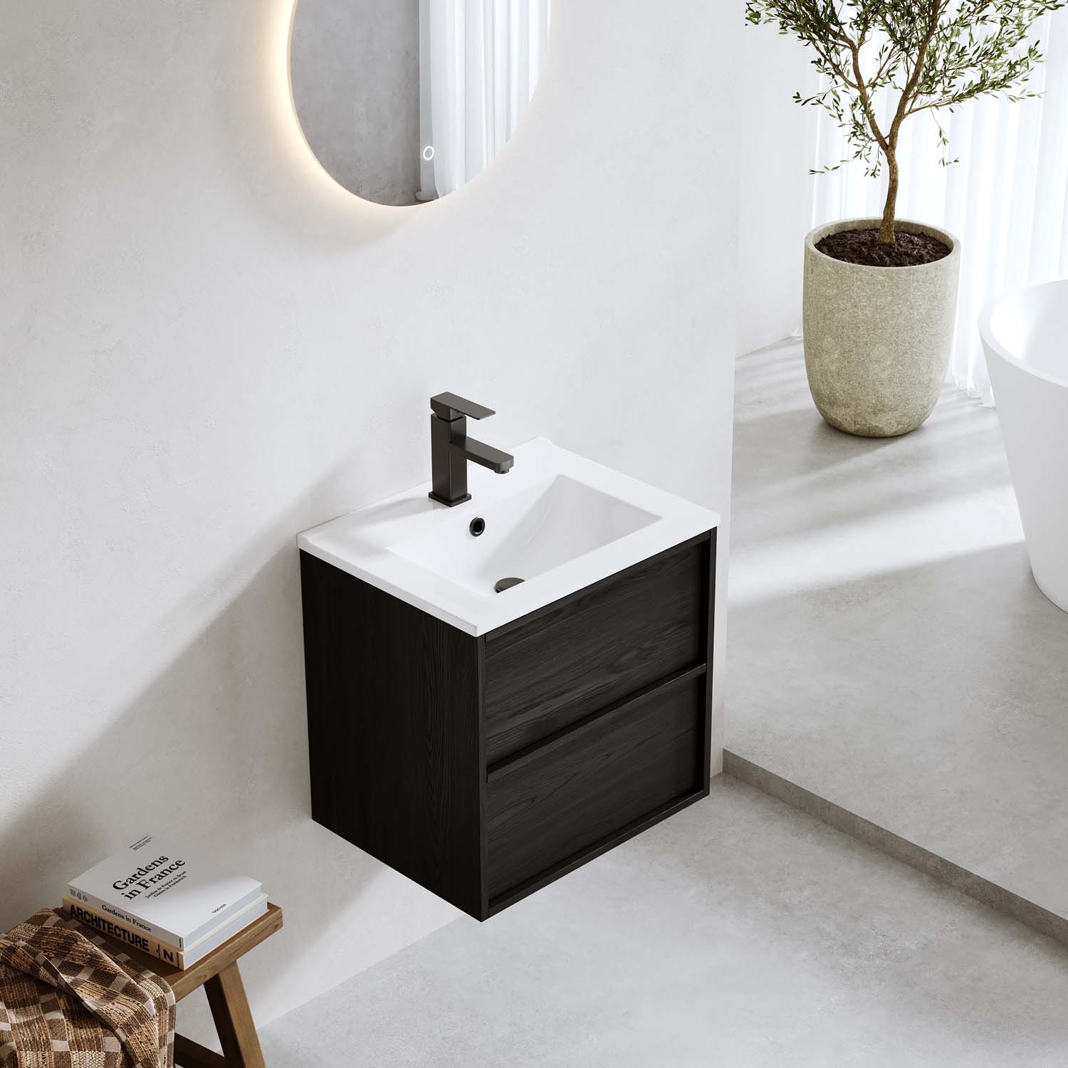 Tvättställsskåp Bathlife Charm med Tvättställ