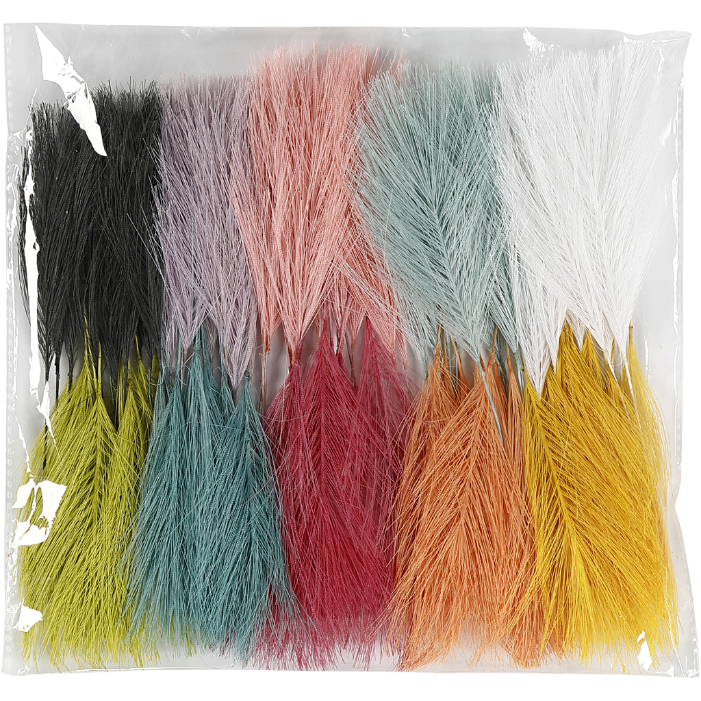 Fjær Creativ Company Kunstige Ass Farger 1 Pakke