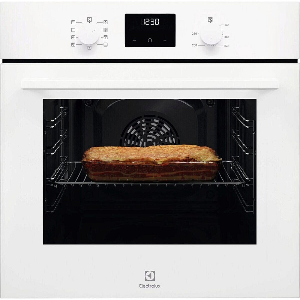 Innbyggingsovn Electrolux COB410V Hvit med Varmluftsfunksjon og AquaClean