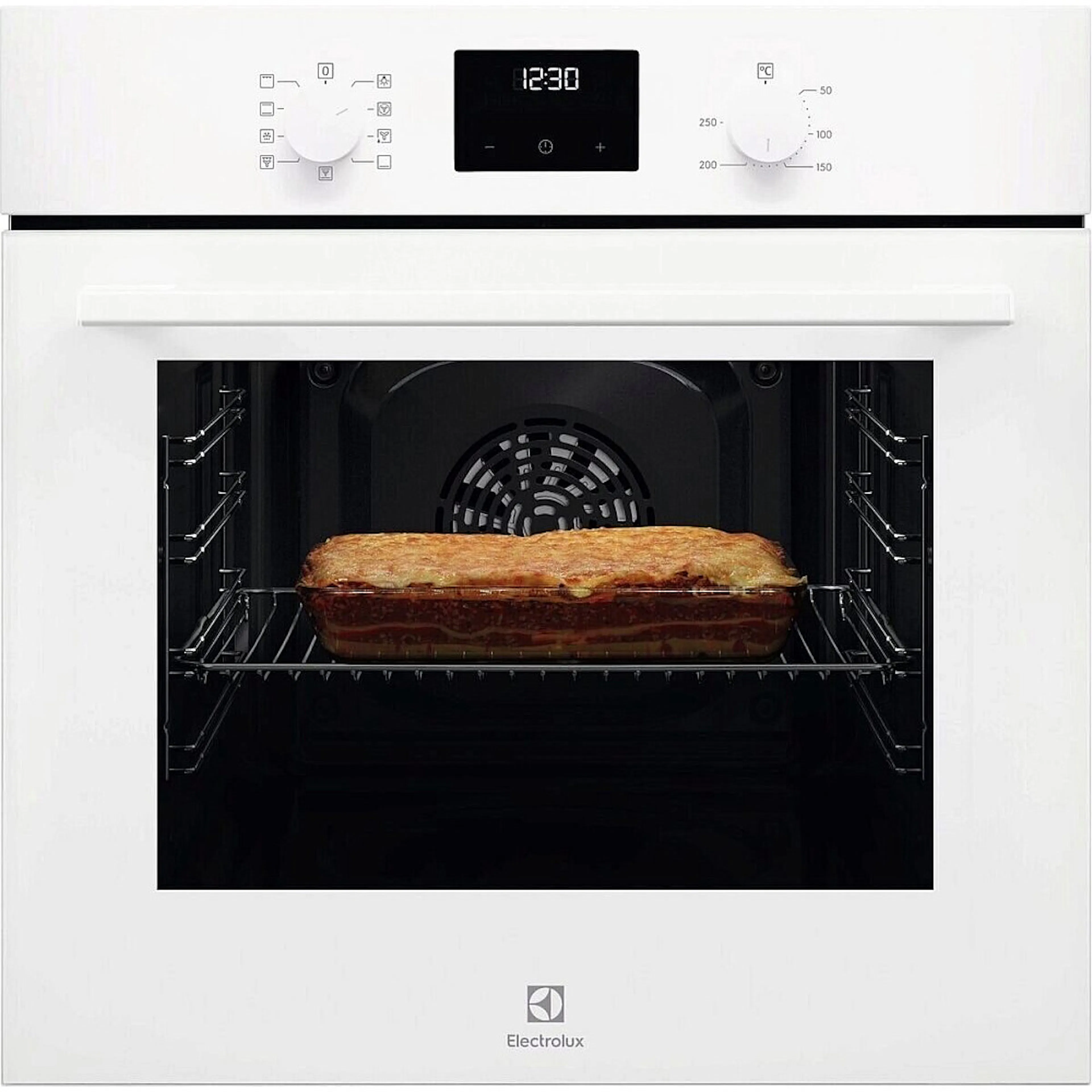 Innbyggingsovn Electrolux COB410V Hvit med Varmluftsfunksjon og AquaClean