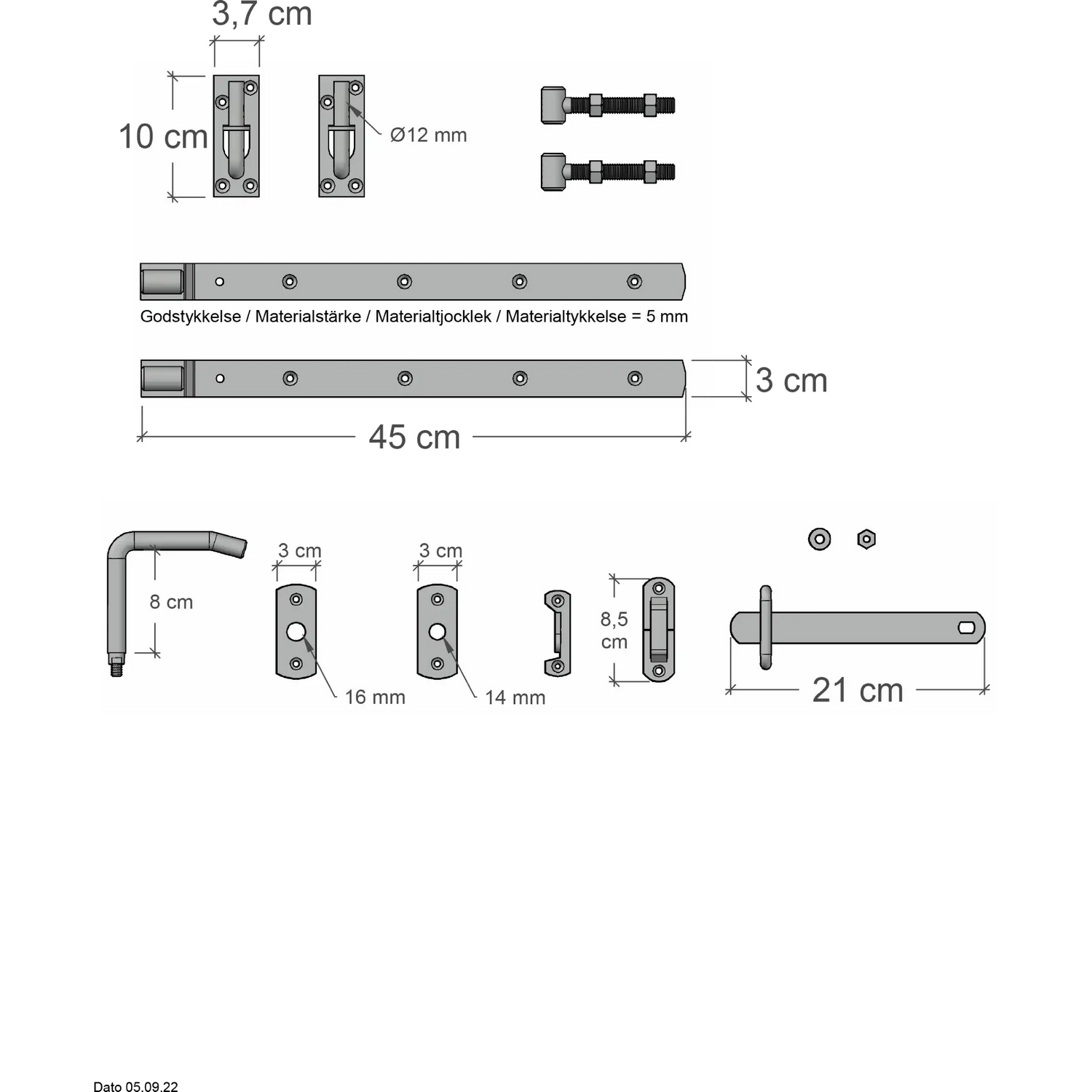Port PLUS Retro Enkel med Beslag