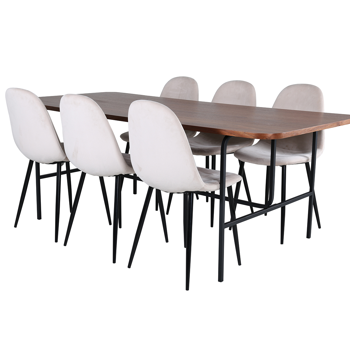 Spisegruppe Venture Home Chicago Spisebord og Pobbie Spisestol