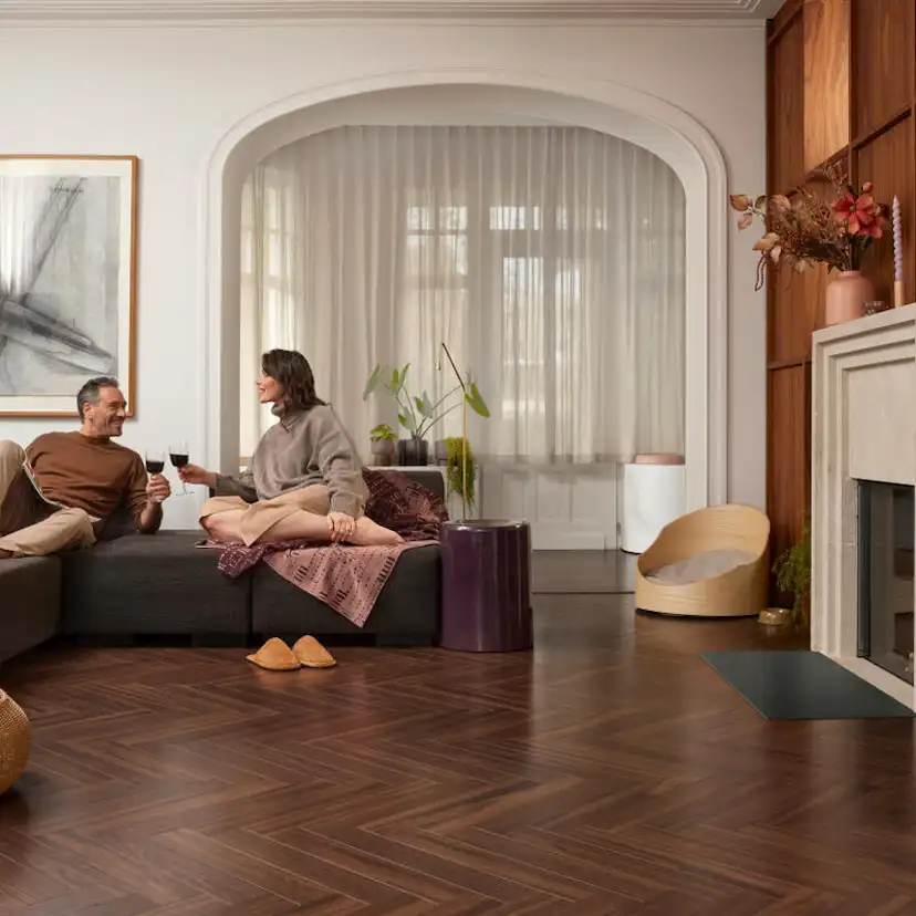 Laminatgulv BerryAlloc Chateau+ Walnut Brown A+B