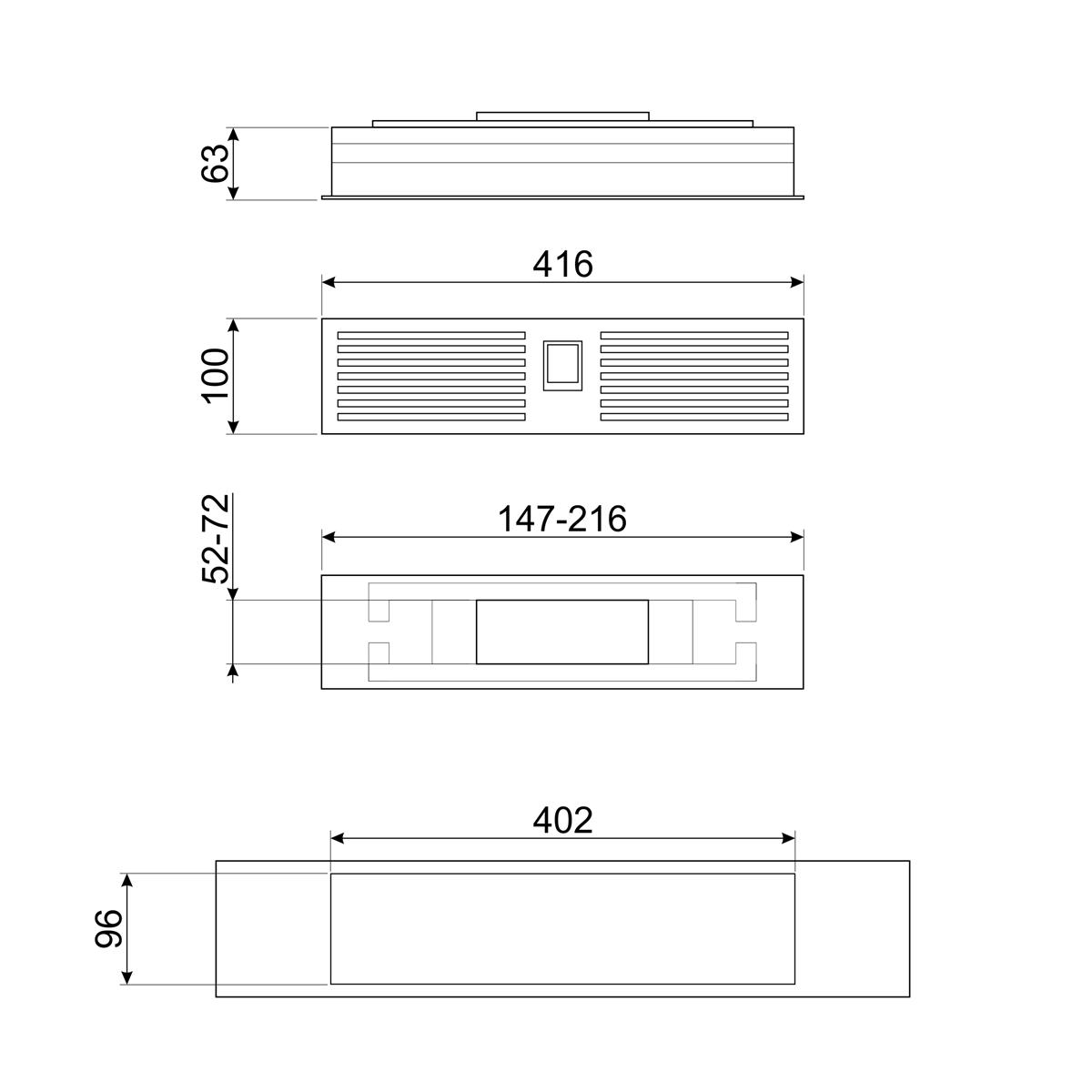 Filterrist Smeg GRIDKDH12 for Kjøkkenvifte
