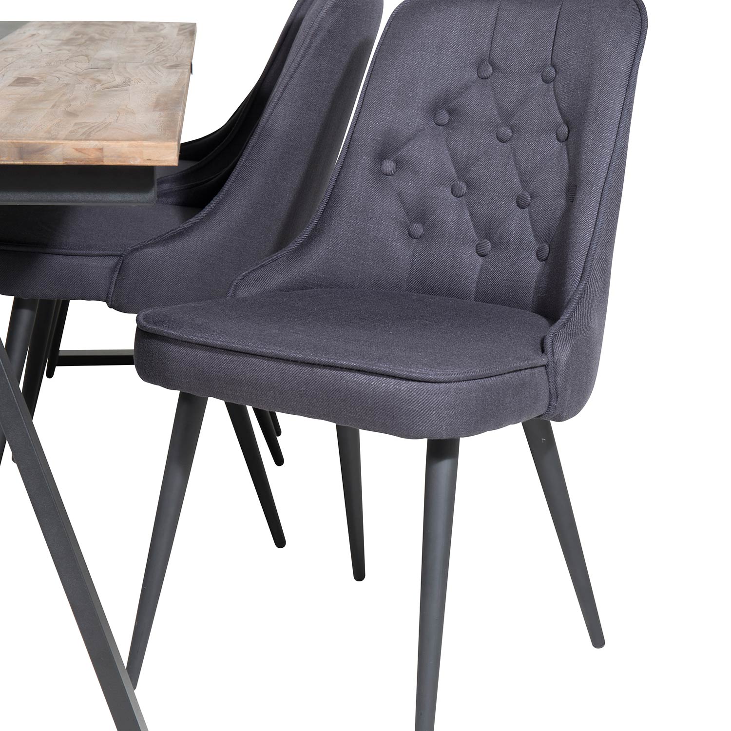 Spisegruppe Venture Home Jane med 6 Vera Stoler Polyester