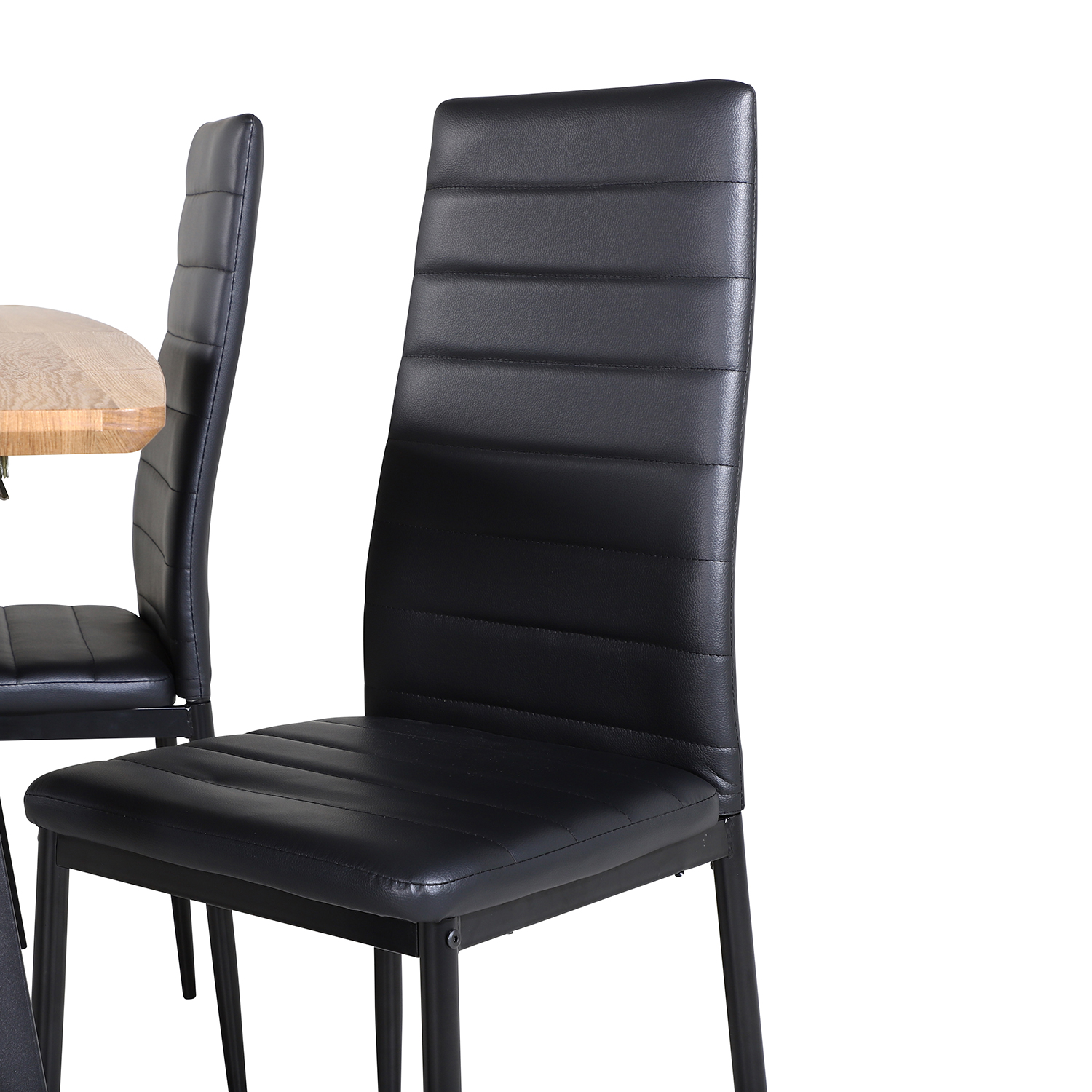 Spisegruppe Venture Home Ina med 4 Sly Stoler Kunstlær