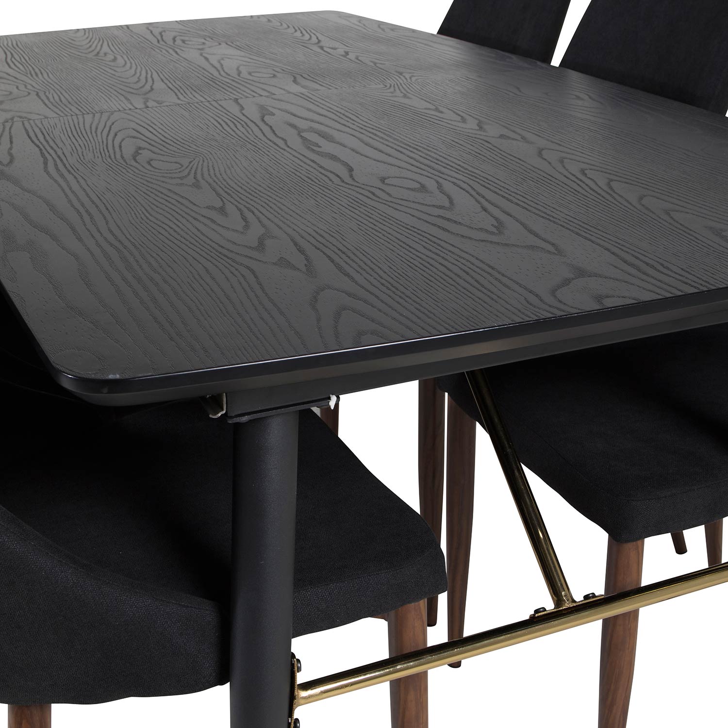 Spisegruppe Venture Home Gold med 6 Leone Stoler