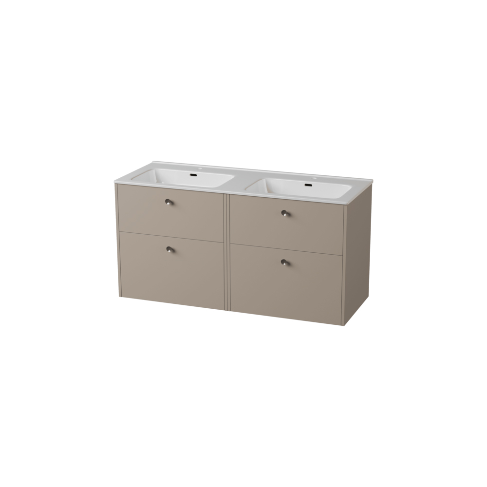Servantskap FOSSBAD Innovent B120 (2x60) for Heldekkende Dobbel Servant