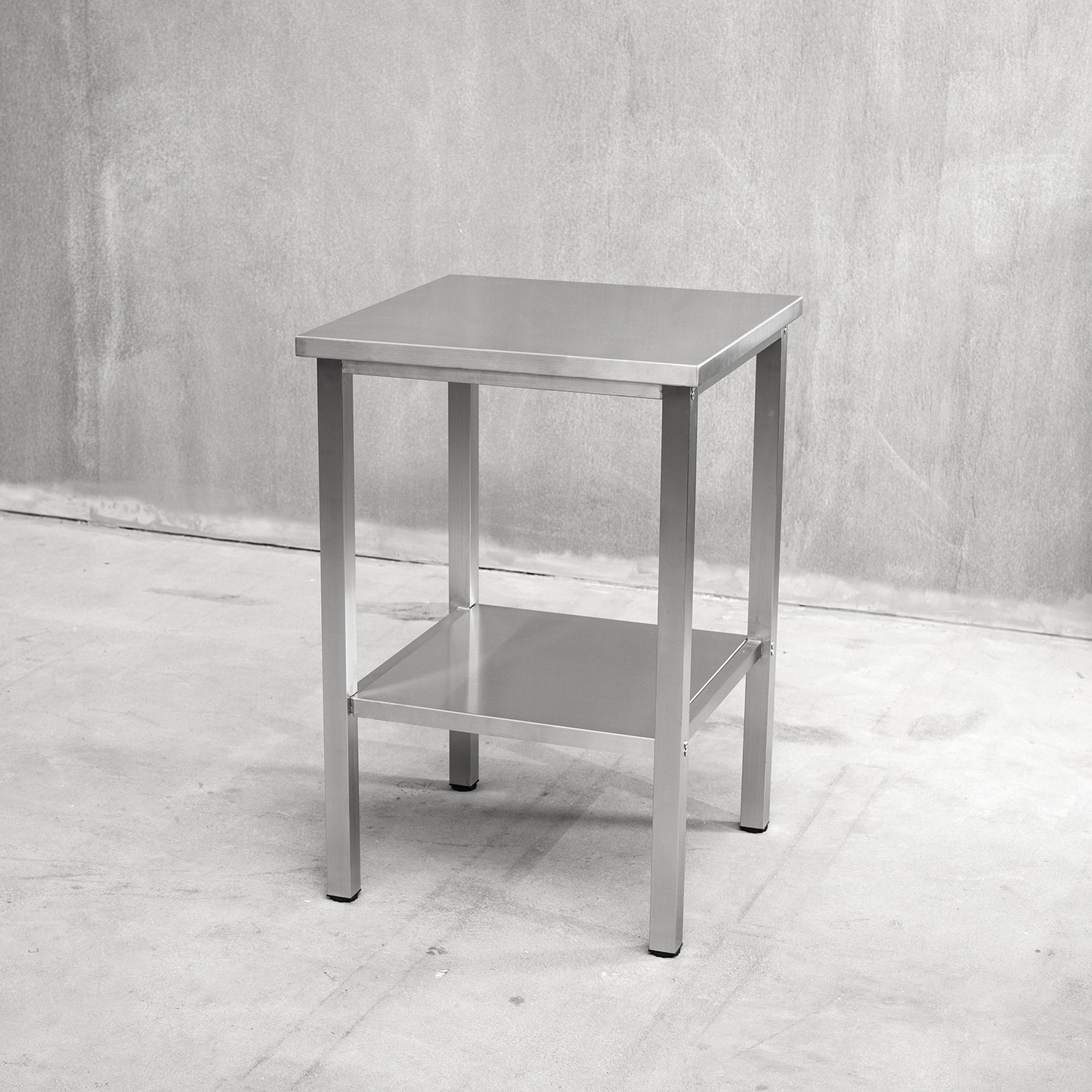 Benkestativ Vilan Stainless Variant Stativ med Toppplate & Underhylle