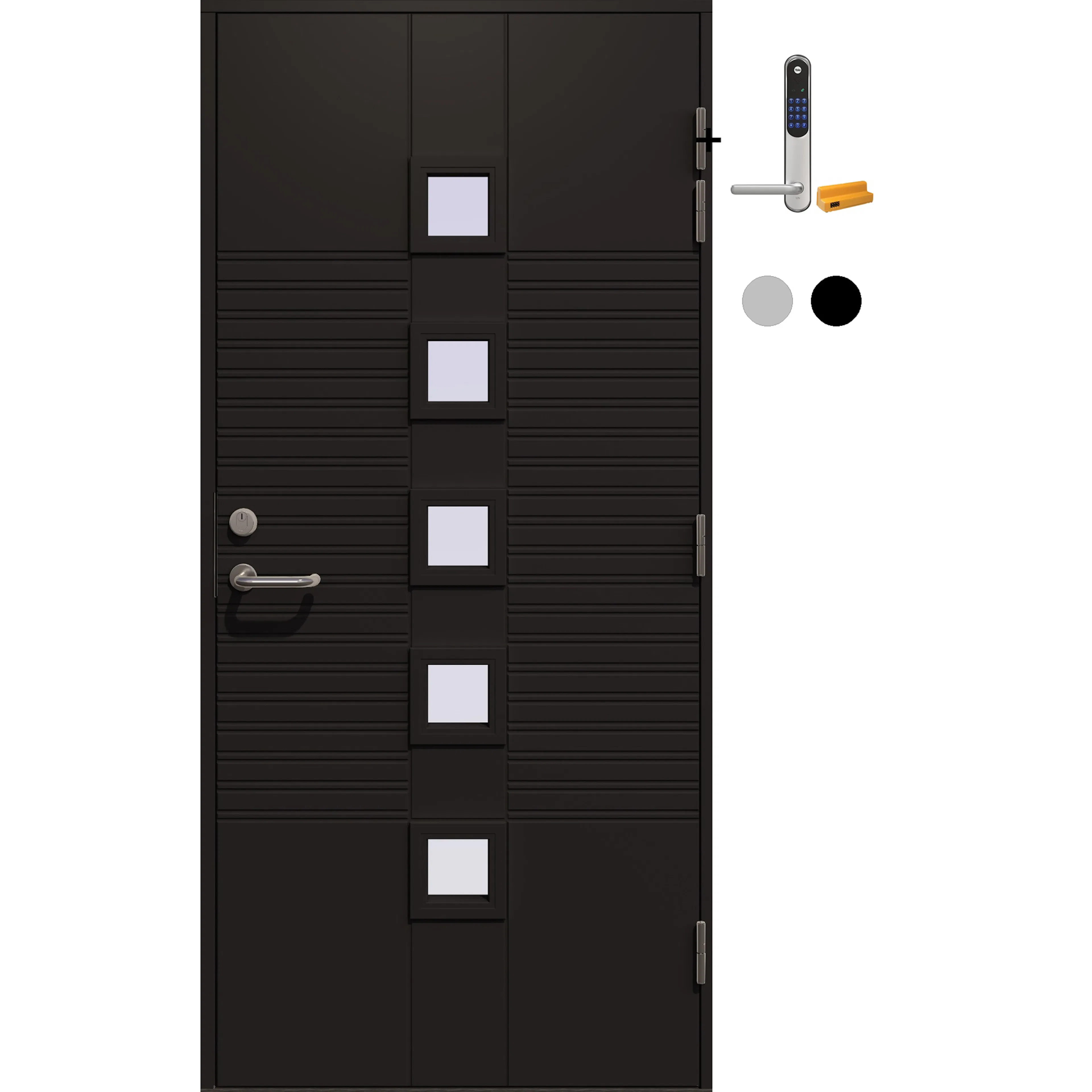 Ytterdør Gilje Zeus med Yale Doorman Classic Home