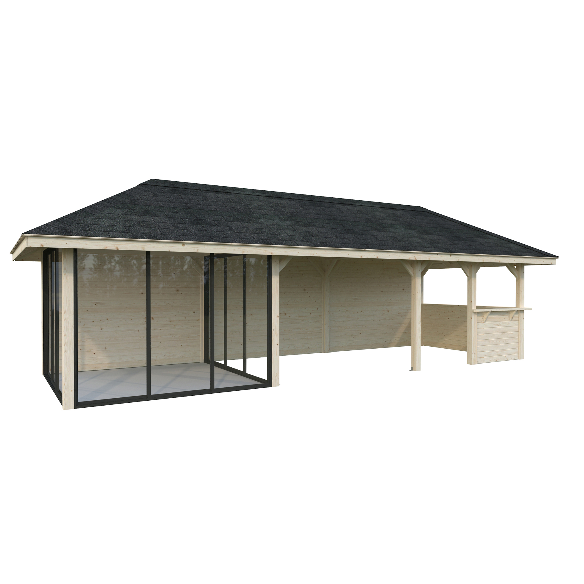Hagestue Palmako Bianca 24,9 m2 Sett 216 Slide