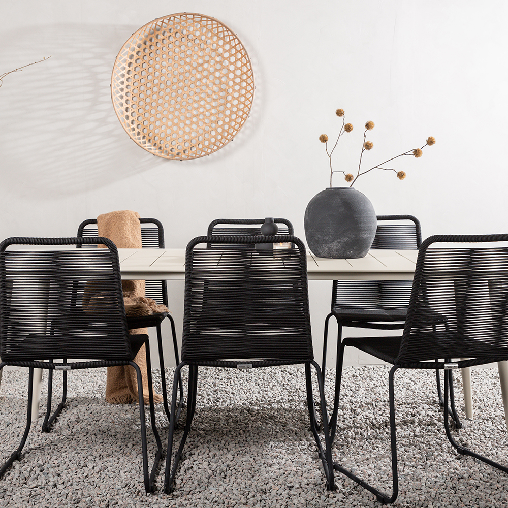 Spisegruppe Venture Home Lina med 6 Lindos Stoler