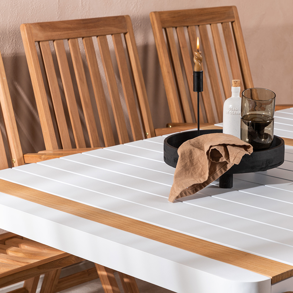 Spisegruppe Venture Home Togo 200x100 cm med 6 Kenya Stoler