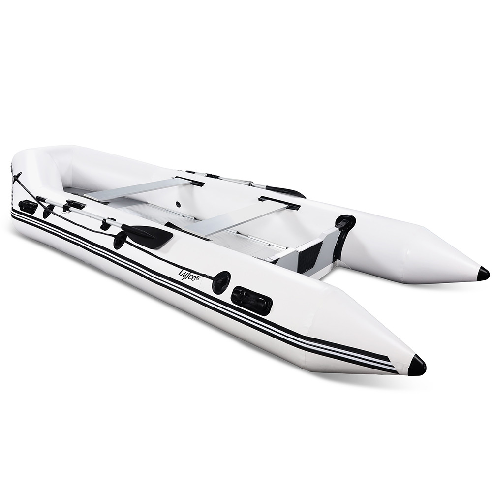 Gummibåt 430cm (0,9 mm PVC), vit Farge Hvit