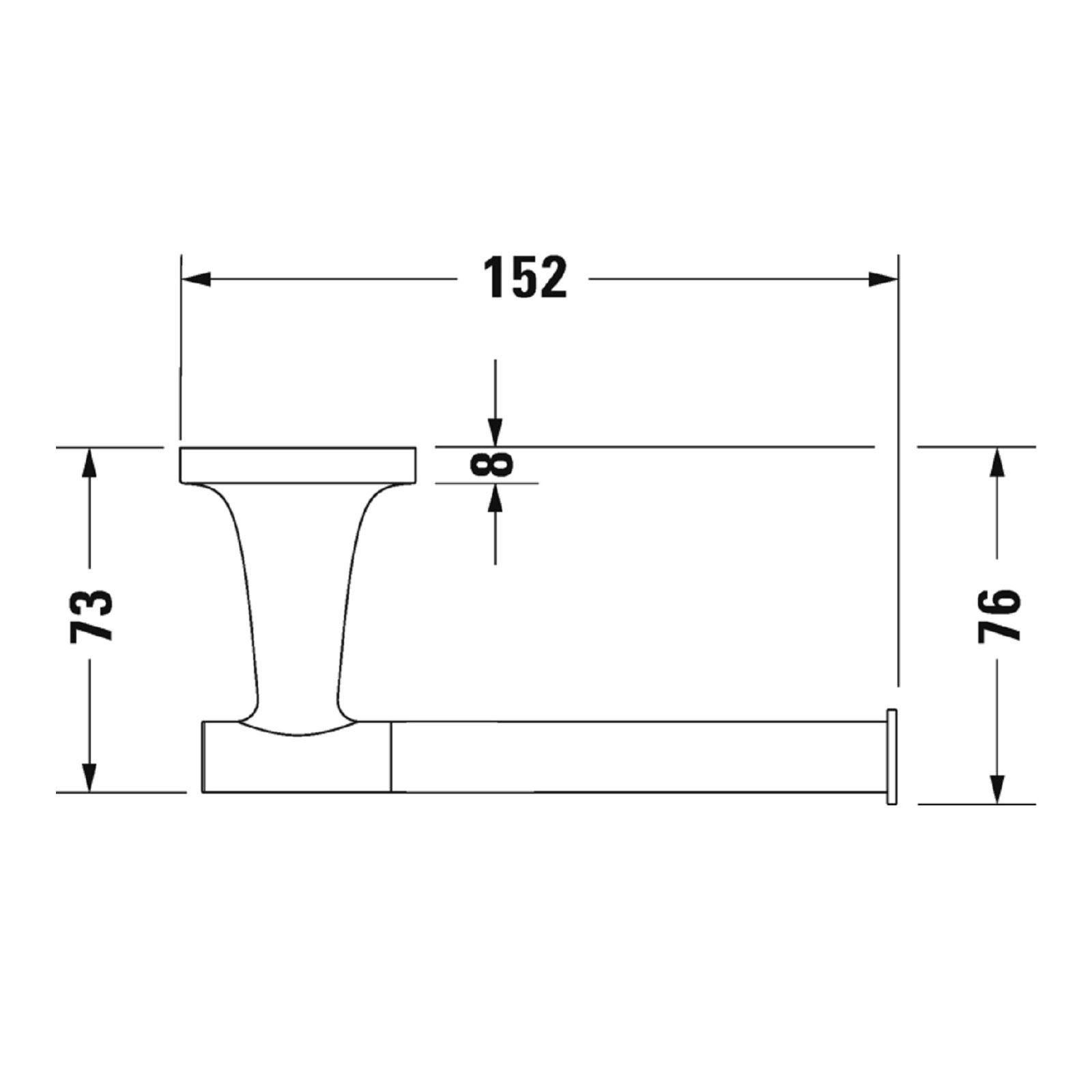 Toalettpapirholder Duravit Starck T