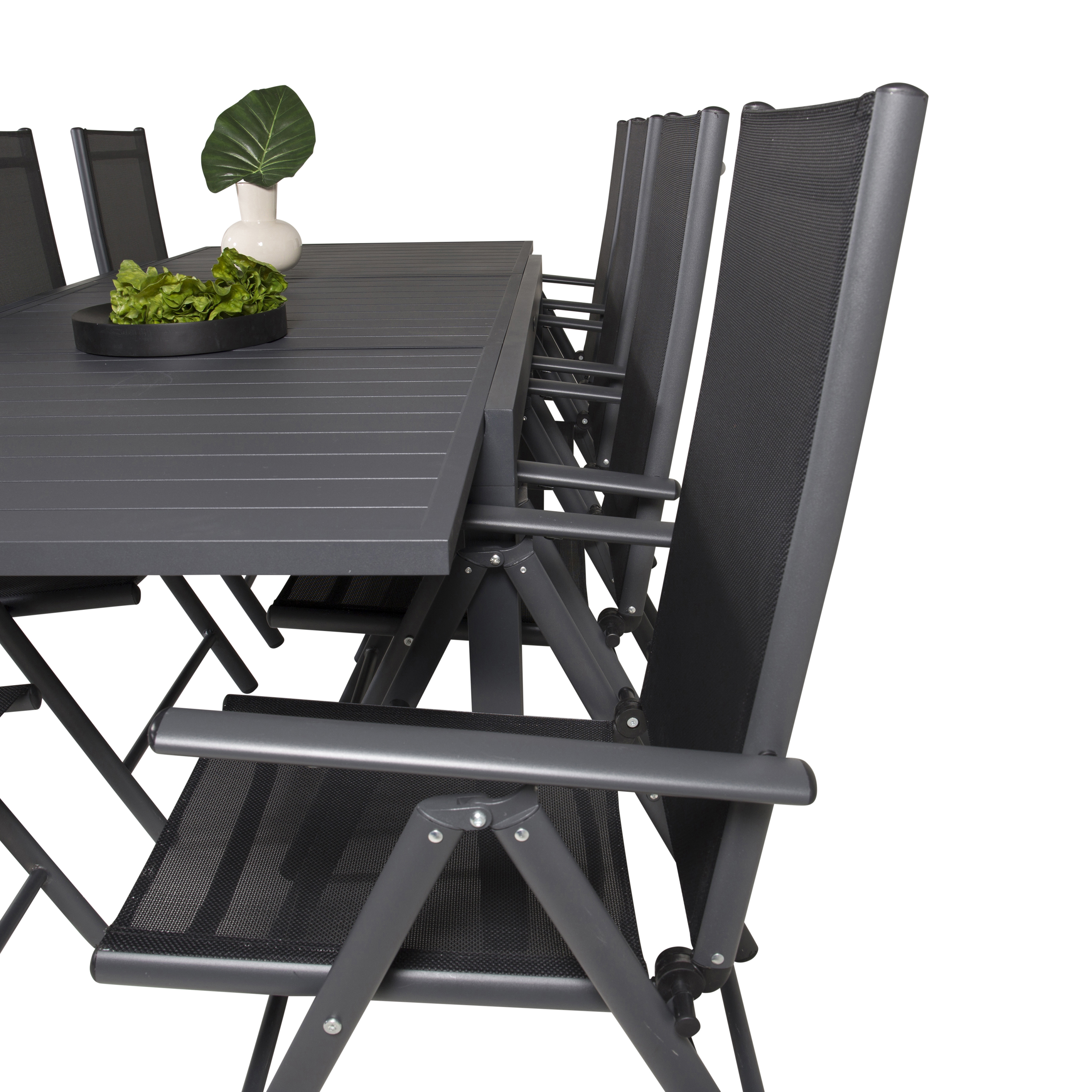 Spisegruppe Venture Home Madrid 160/240 med 8 Bront Spisestoler