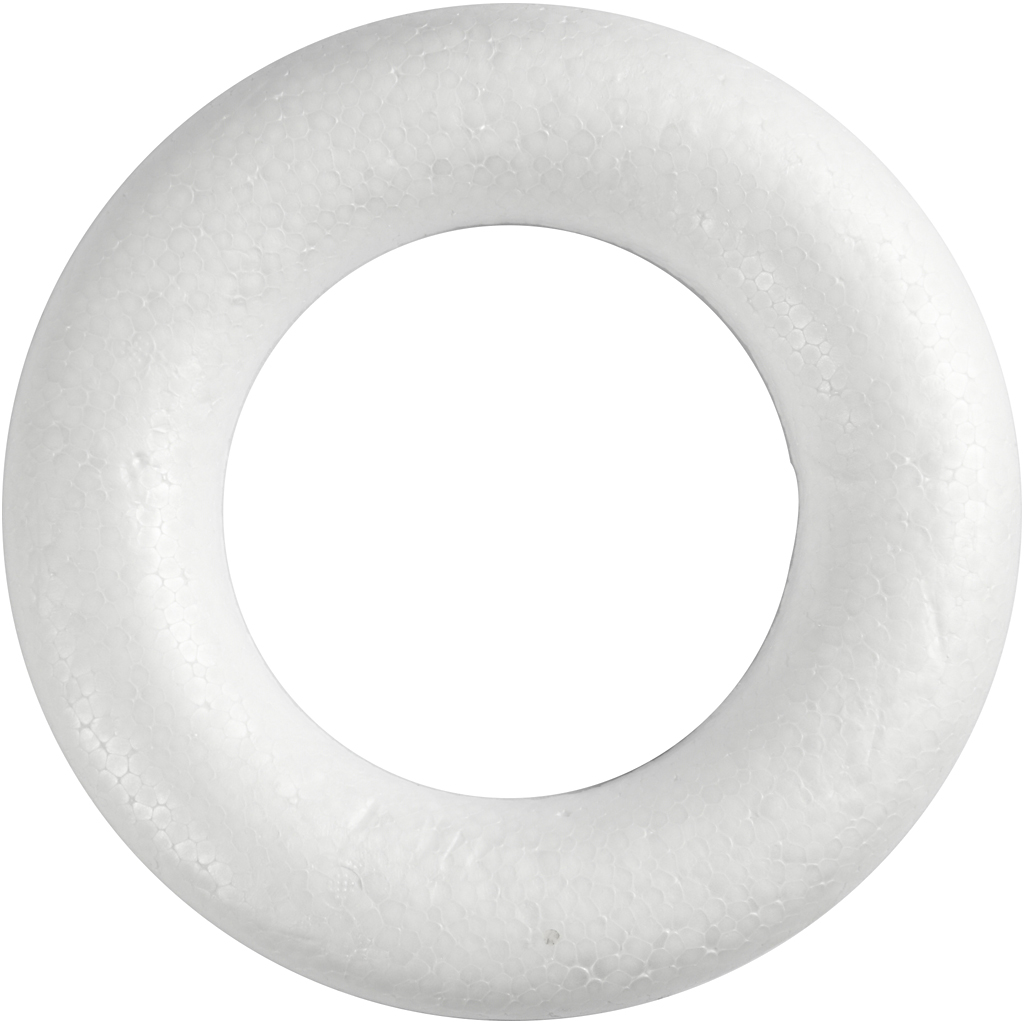Ring Creativ Company med Flat Bakside Hvit 1 stk