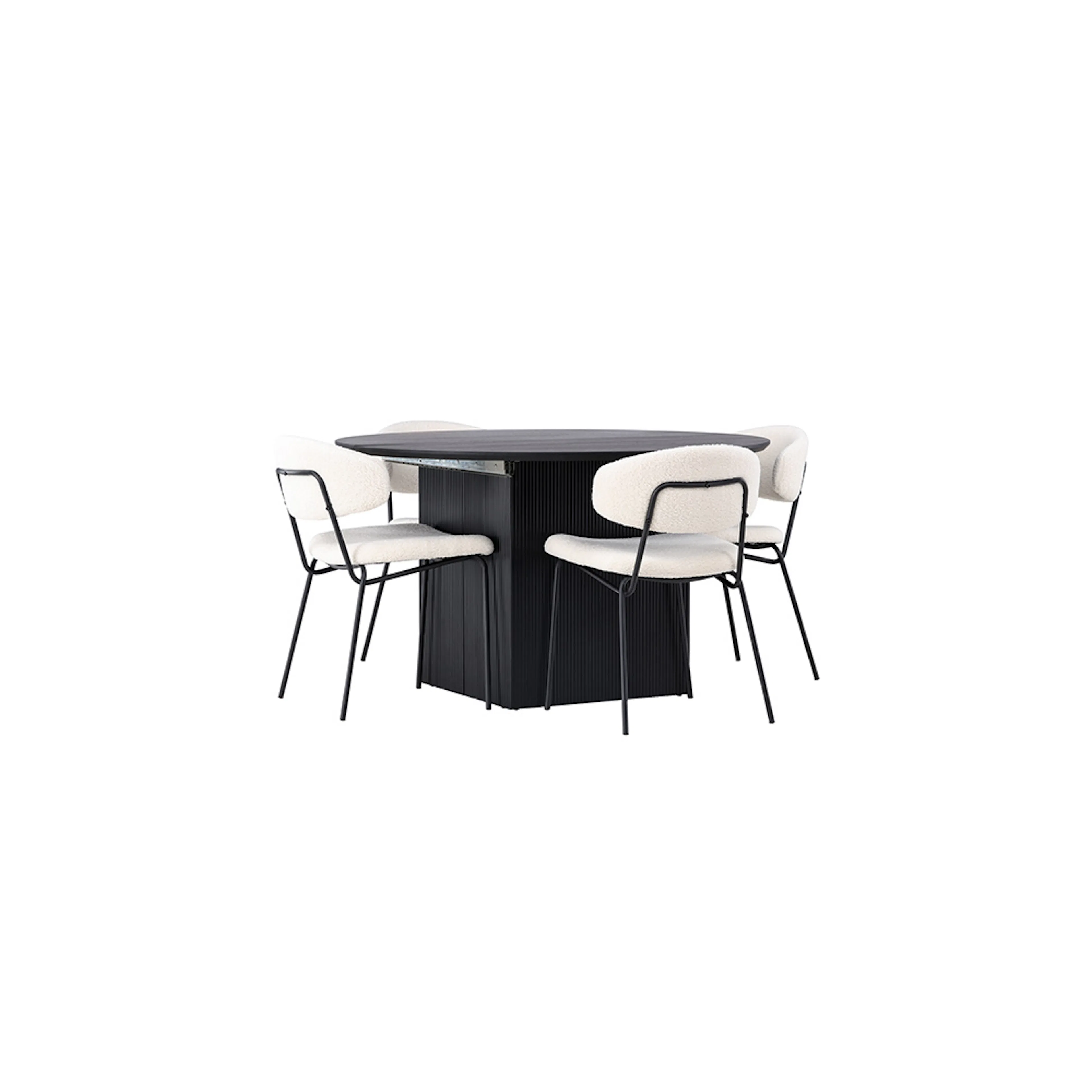 Spisegruppe Venture Home Matilda med 4 Chico Stoler