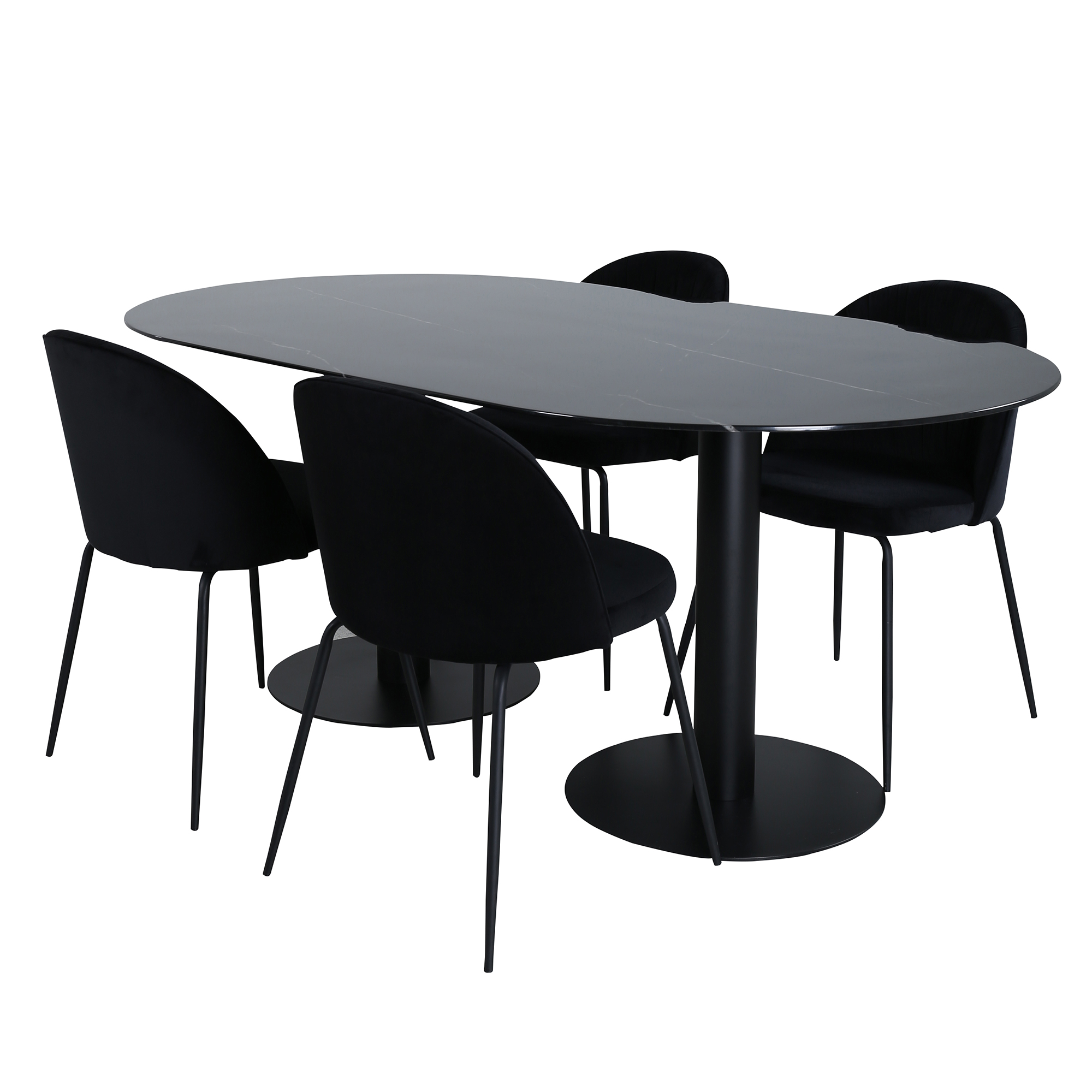 Spisegruppe Venture Home Oslo med 4 Wrigley Stoler