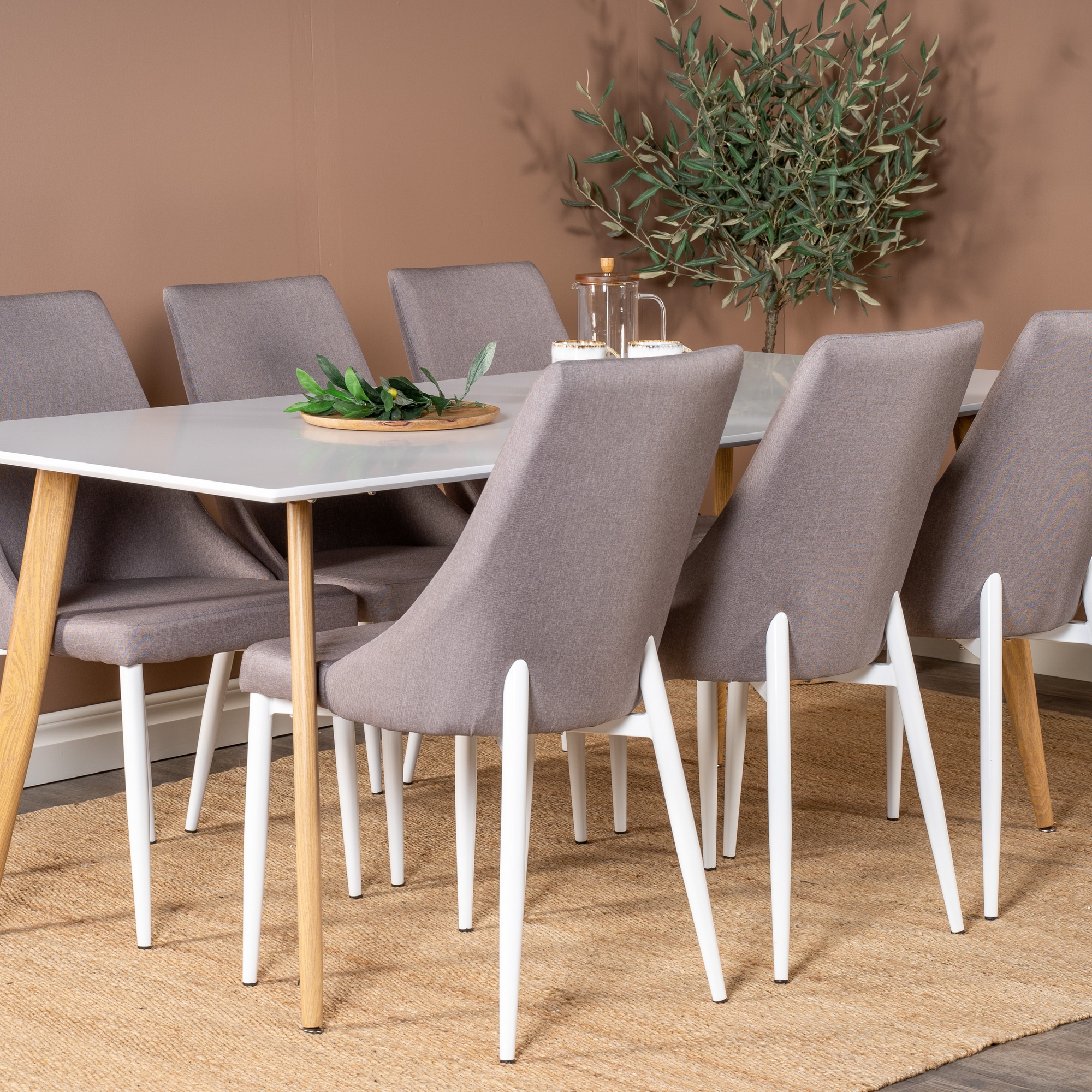 Spisegruppe Venture Home Pobbie med 6 Laura Stoler Polyester