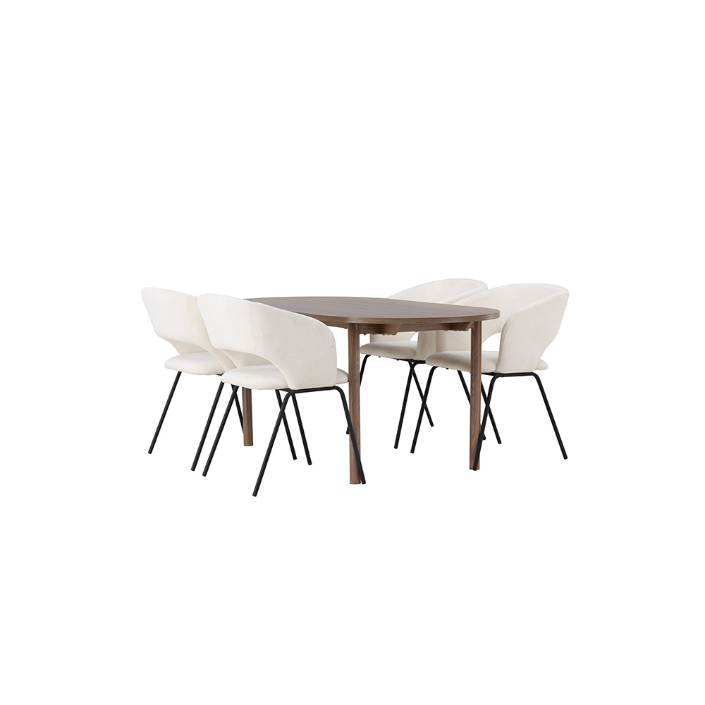 Spisegruppe Venture Home Andy med 4 stk Day Stoler
