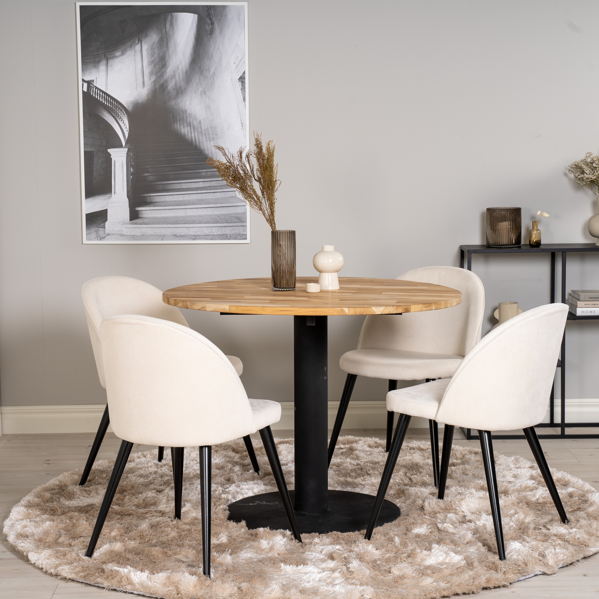 Spisegruppe Venture Home Cornelia 100 med 4 Valentina Stoler
