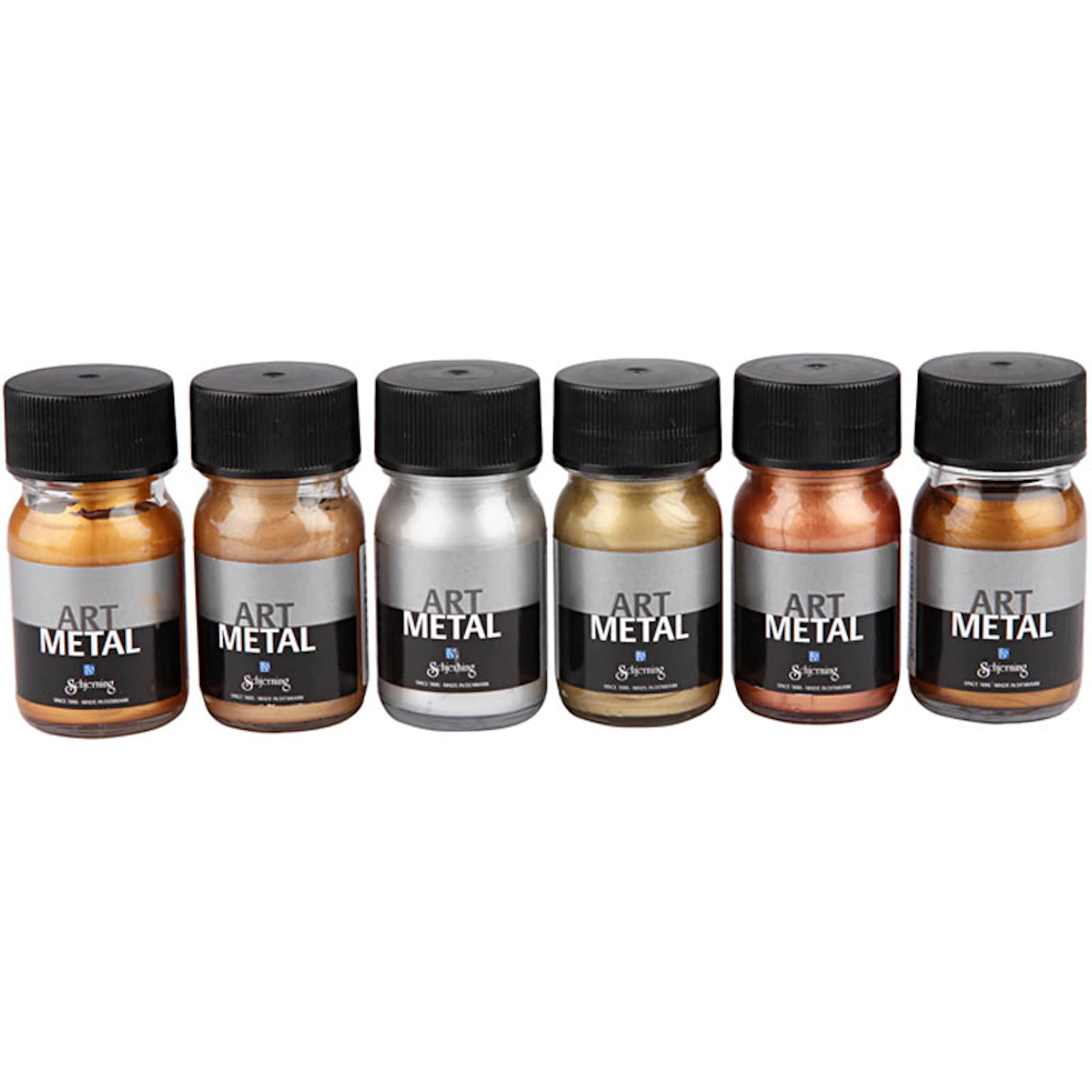 Hobbymaling Metallic Creativ Company Art Metallicfarger 6 stk/1 Pk