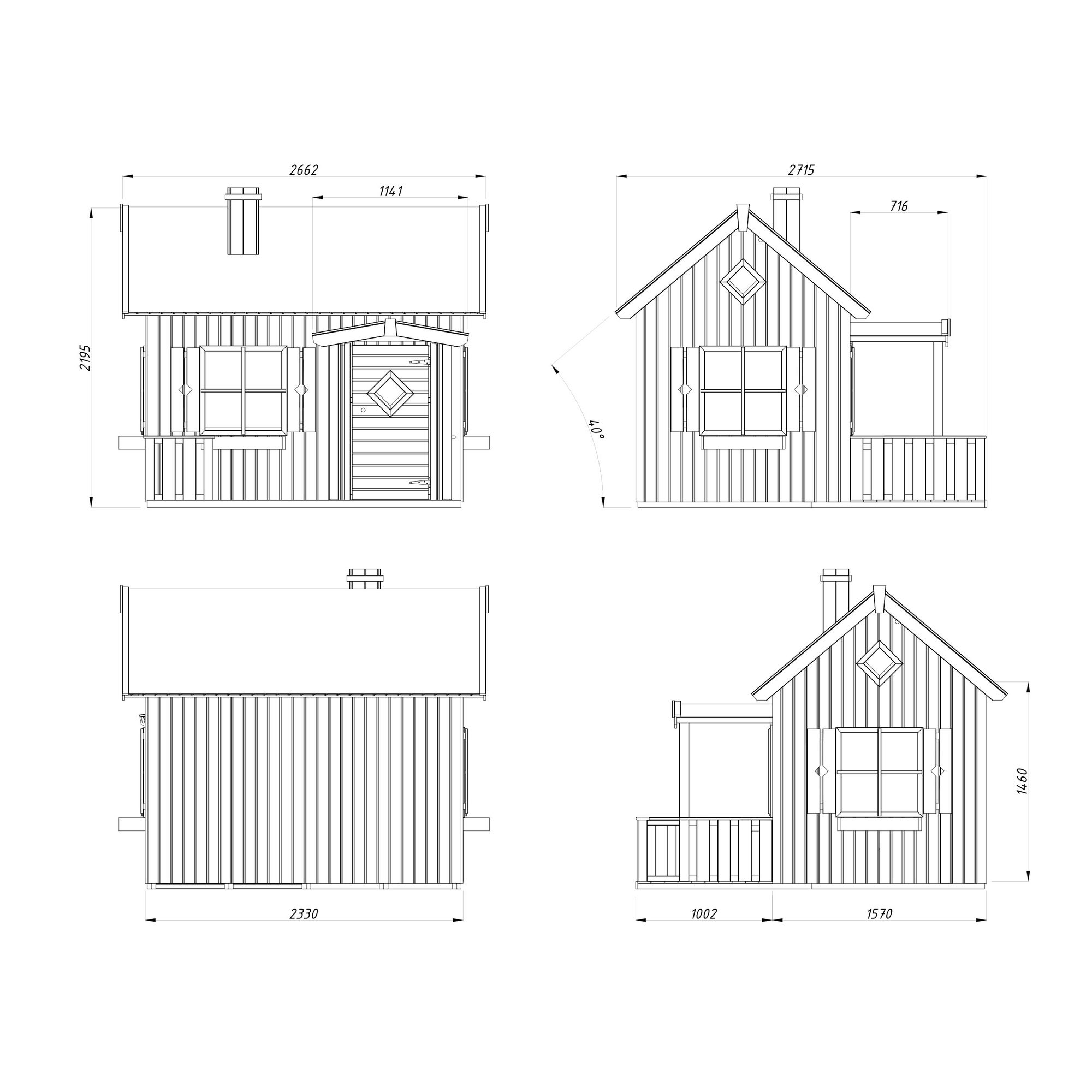 Lekehus Palmako Otto 3,6 m2